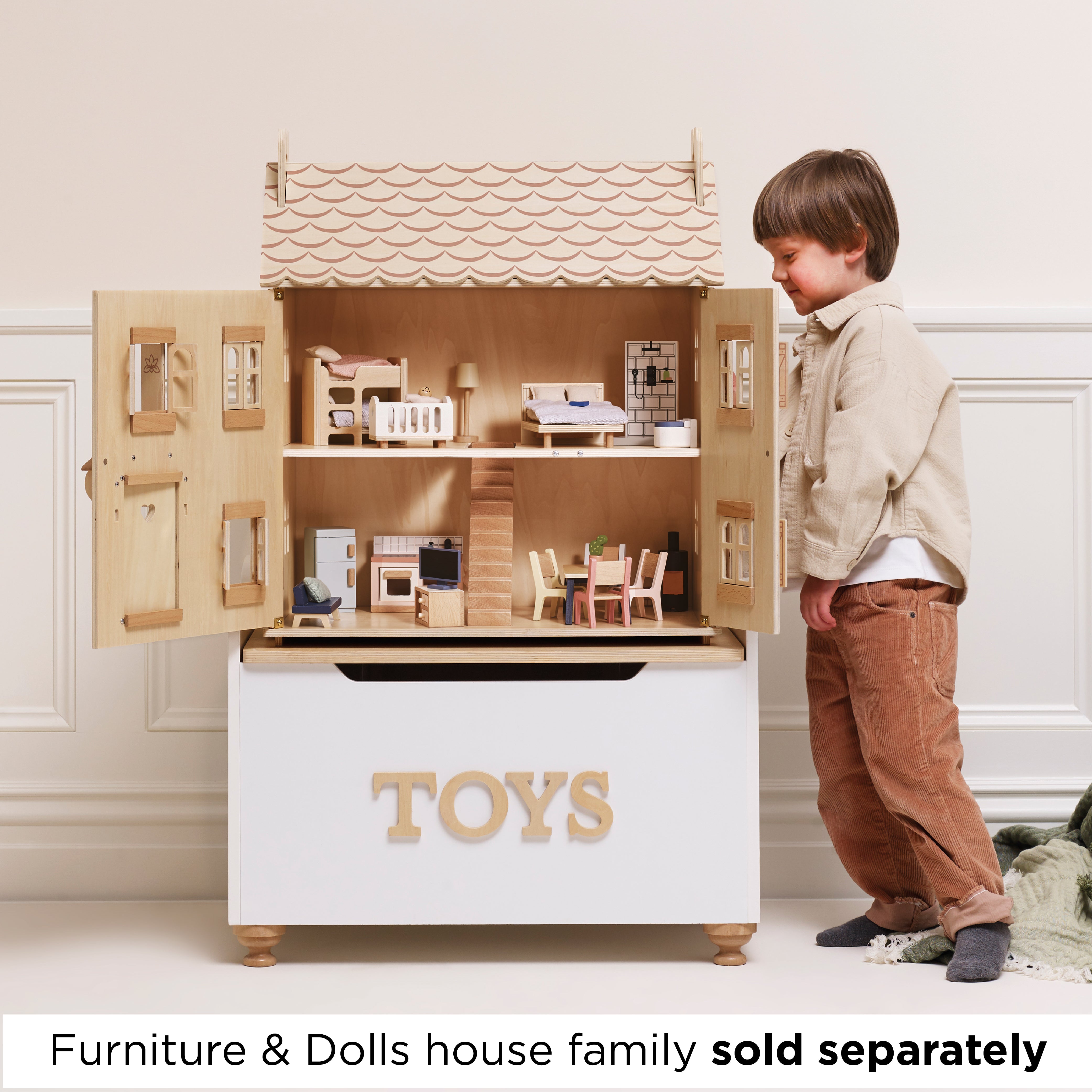 Marie's Natural Wood Dolls House