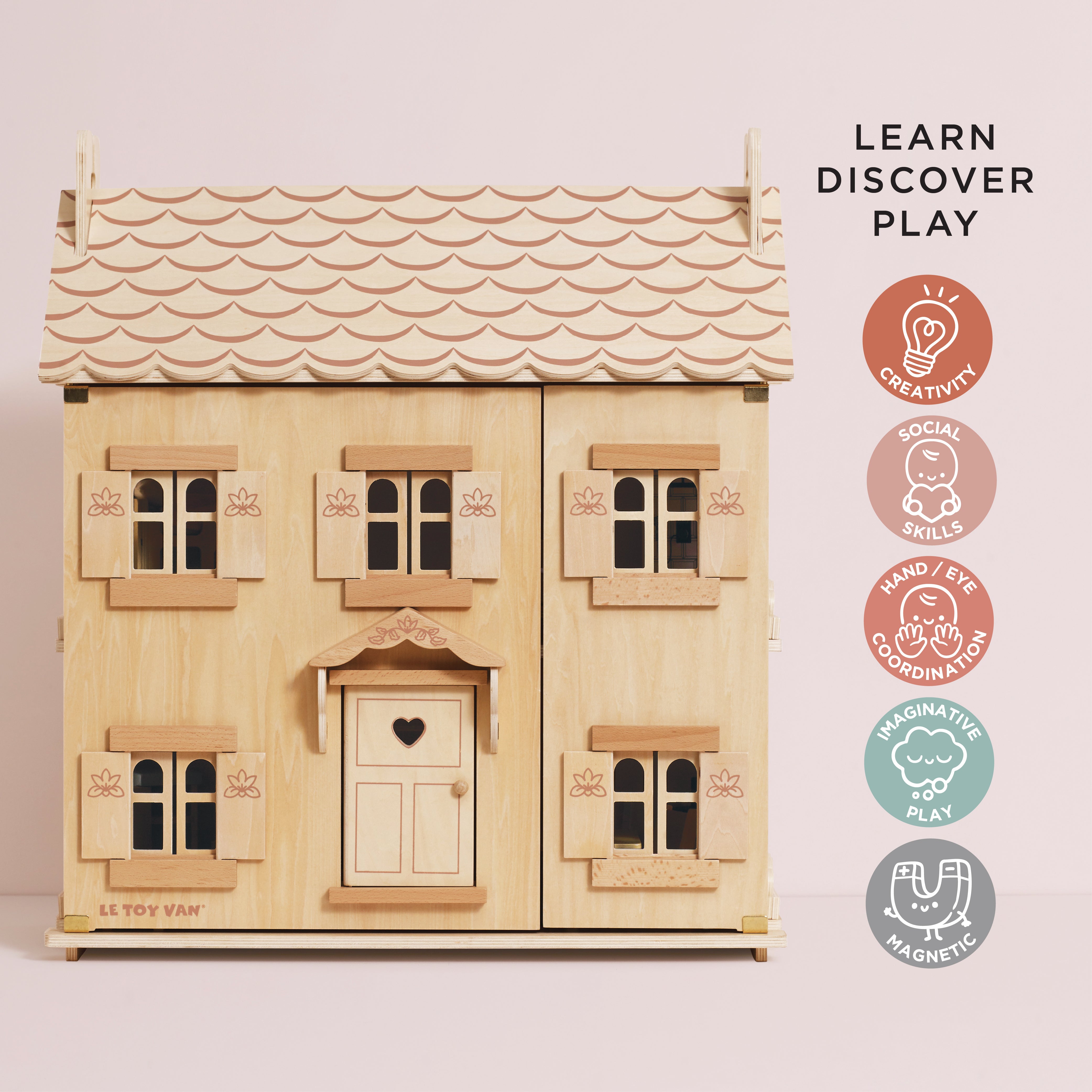Marie's Natural Wood Dolls House