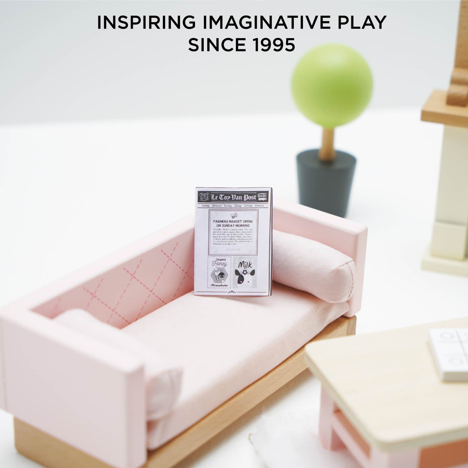 Wooden Dolls House Living Room