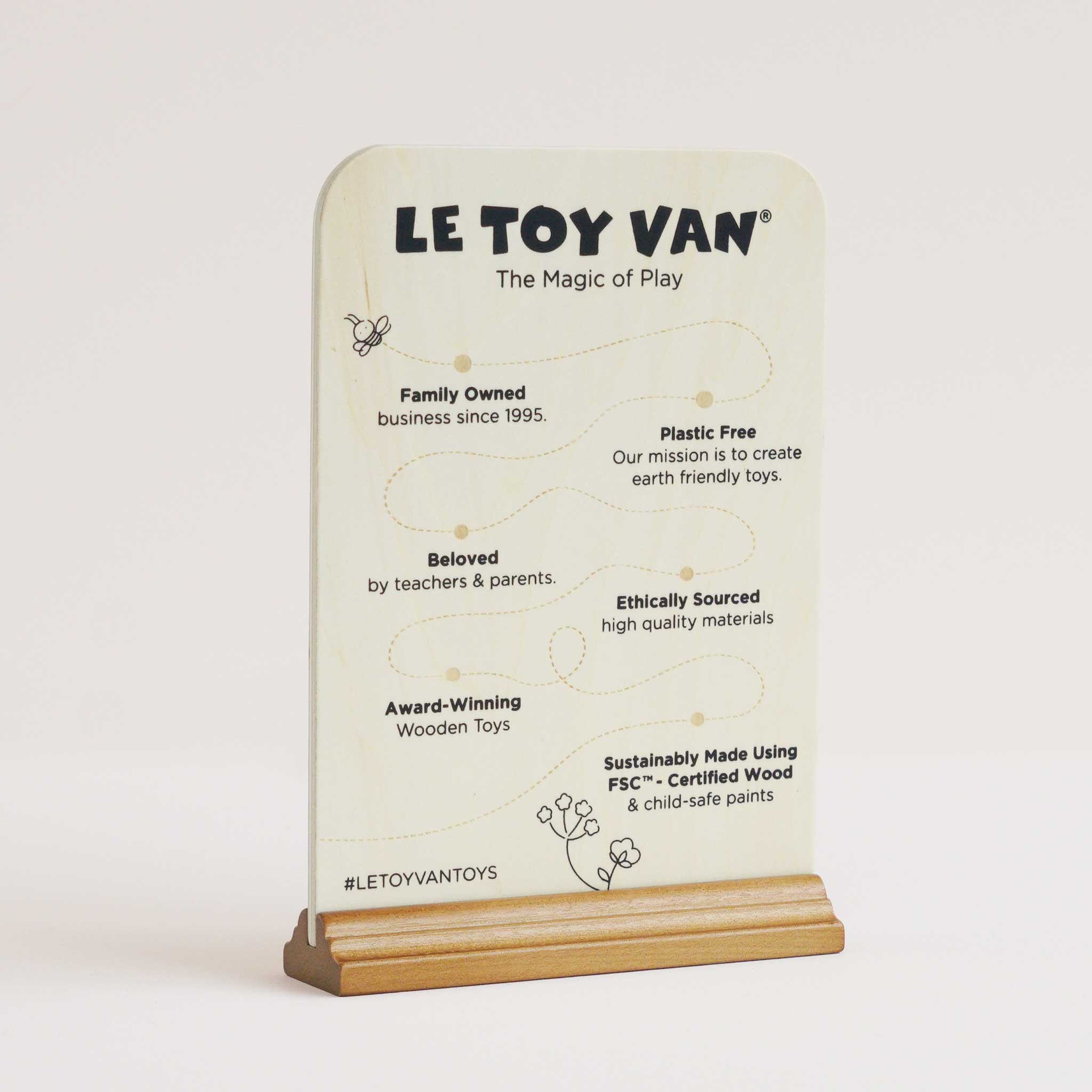 Wooden Retail Info Board