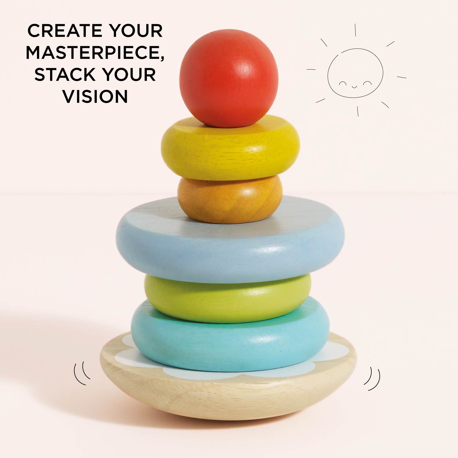 Rainbow Stacking Tower