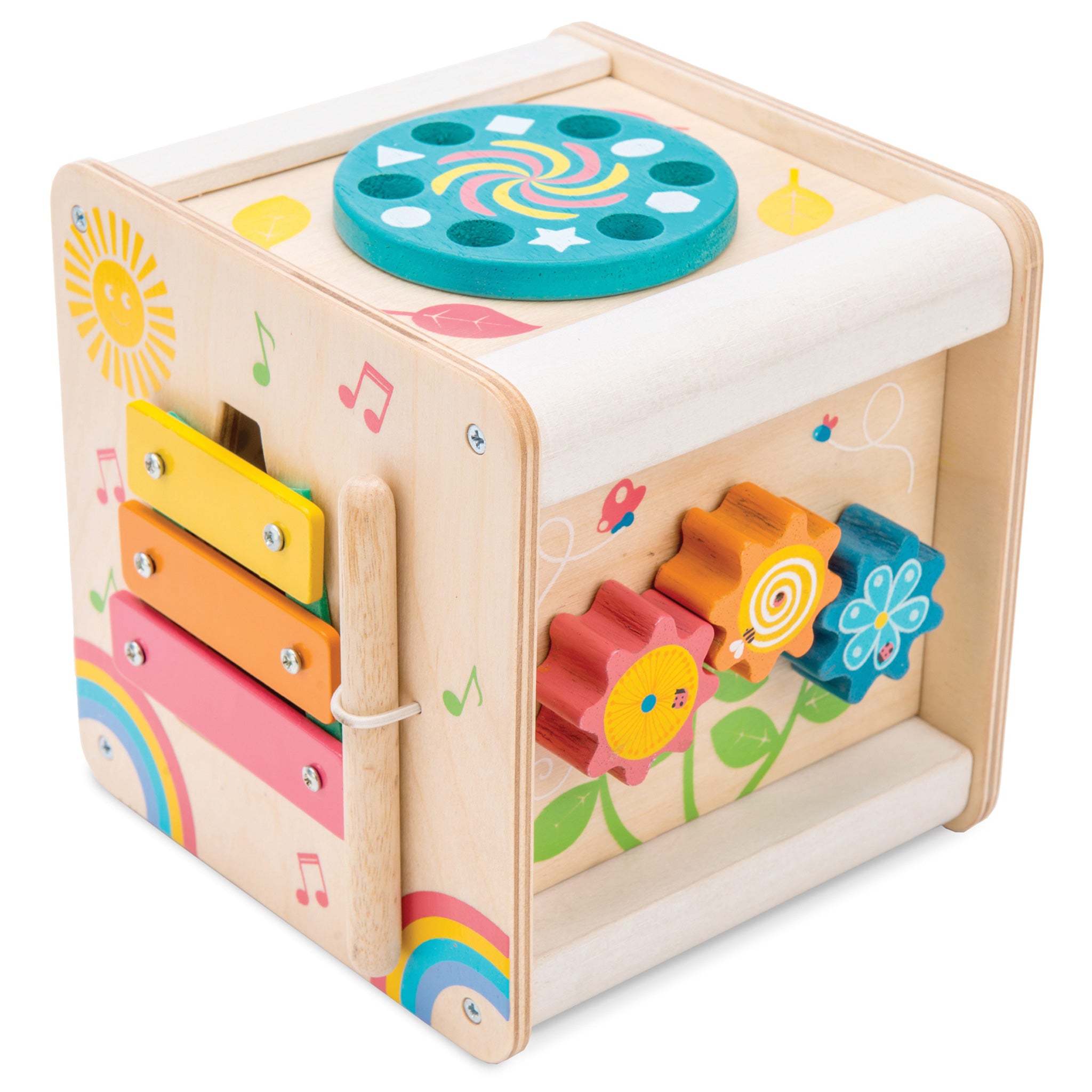 Petit Activity Cube Wooden Activity Toys Le Toy Van