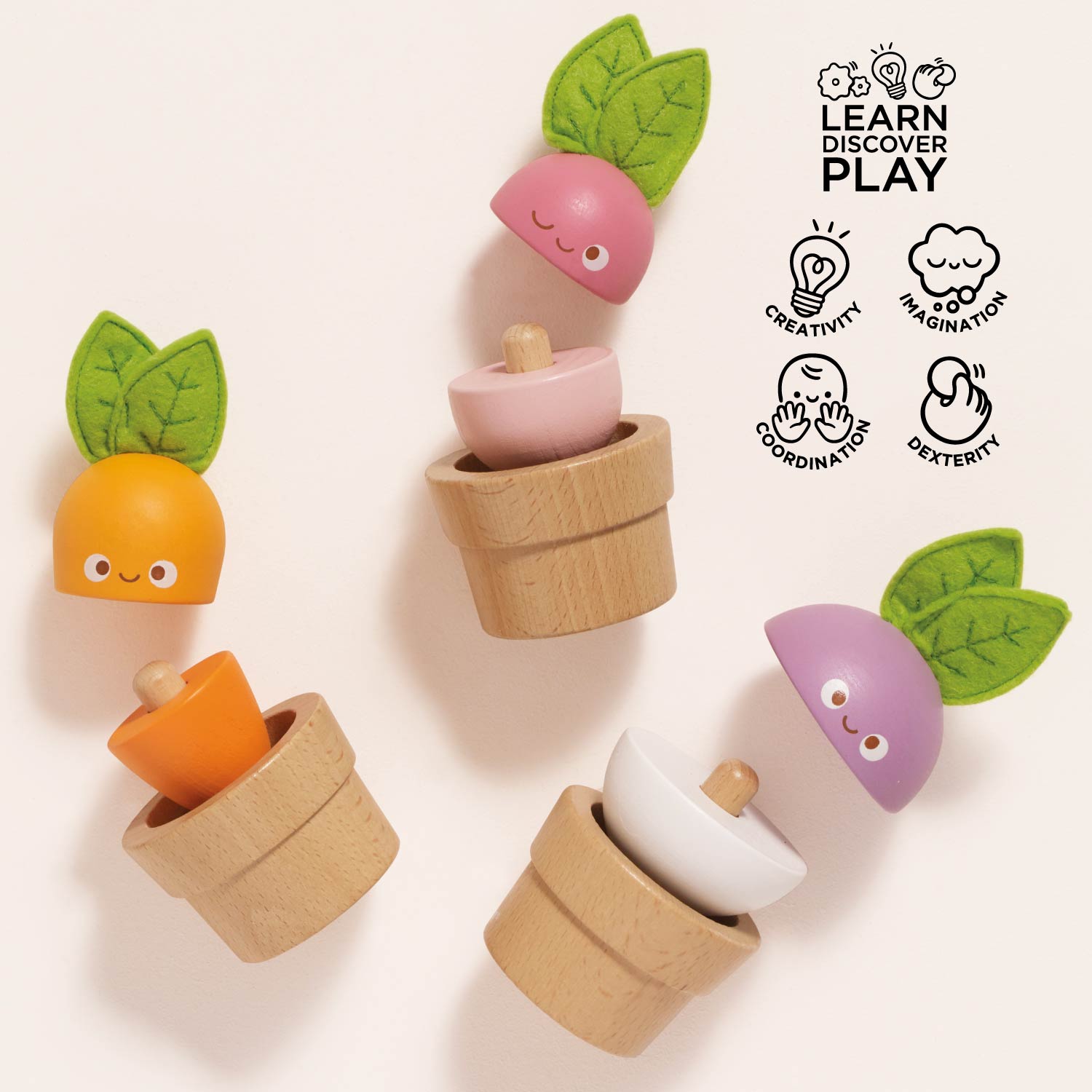 Stacking Wooden Veggies