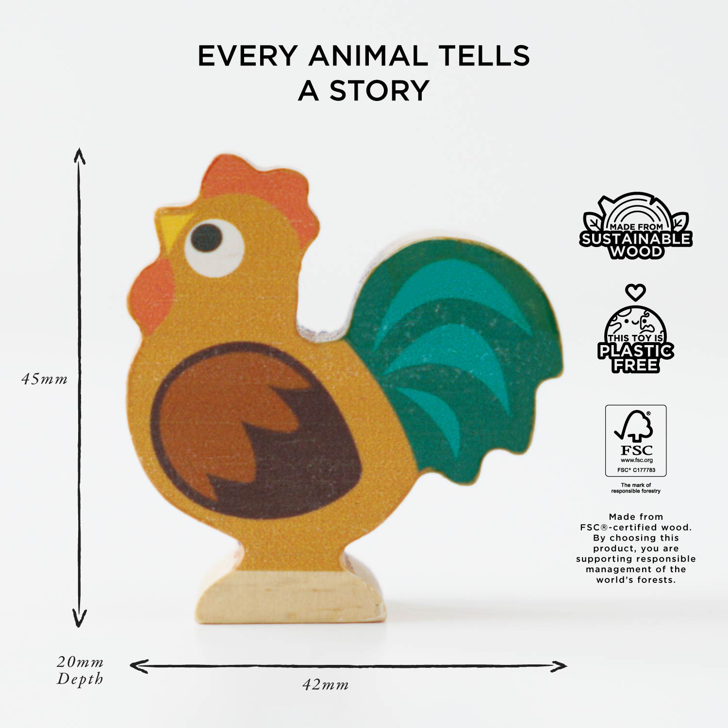 Farmyard Stacking Animals & Bag