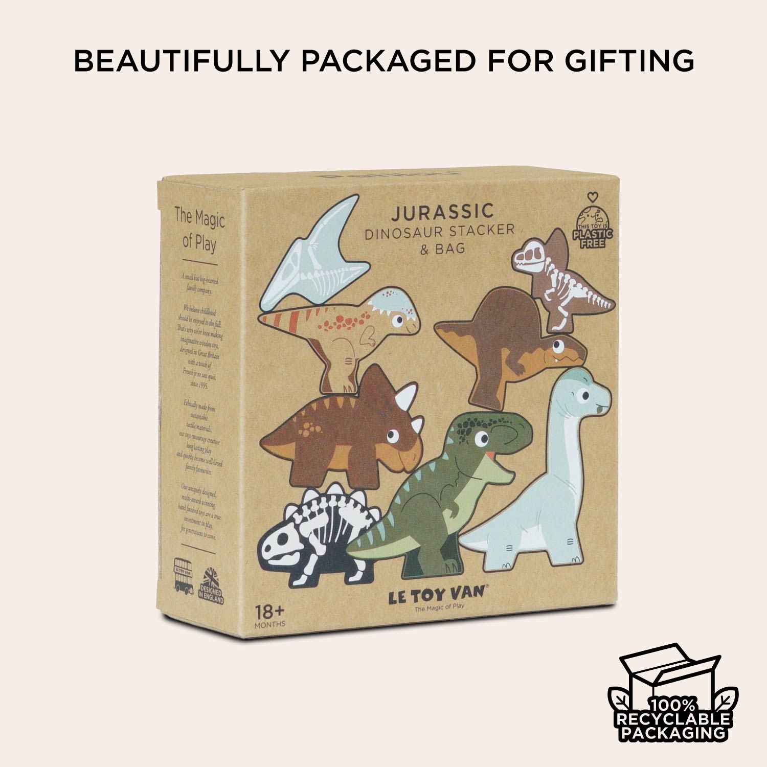 Jurassic Stacking Dinosaurs & Bag