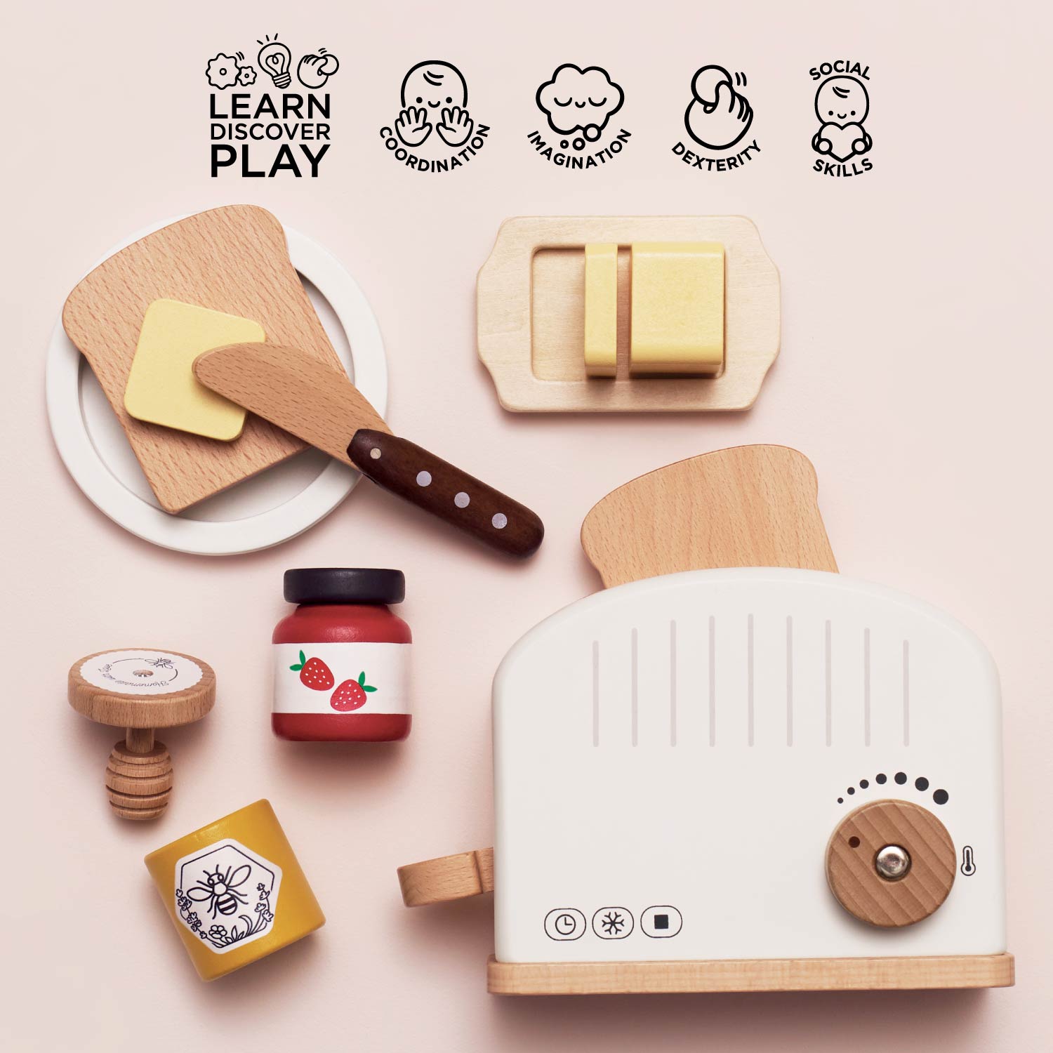 Pop-up Toaster and Breakfast Set