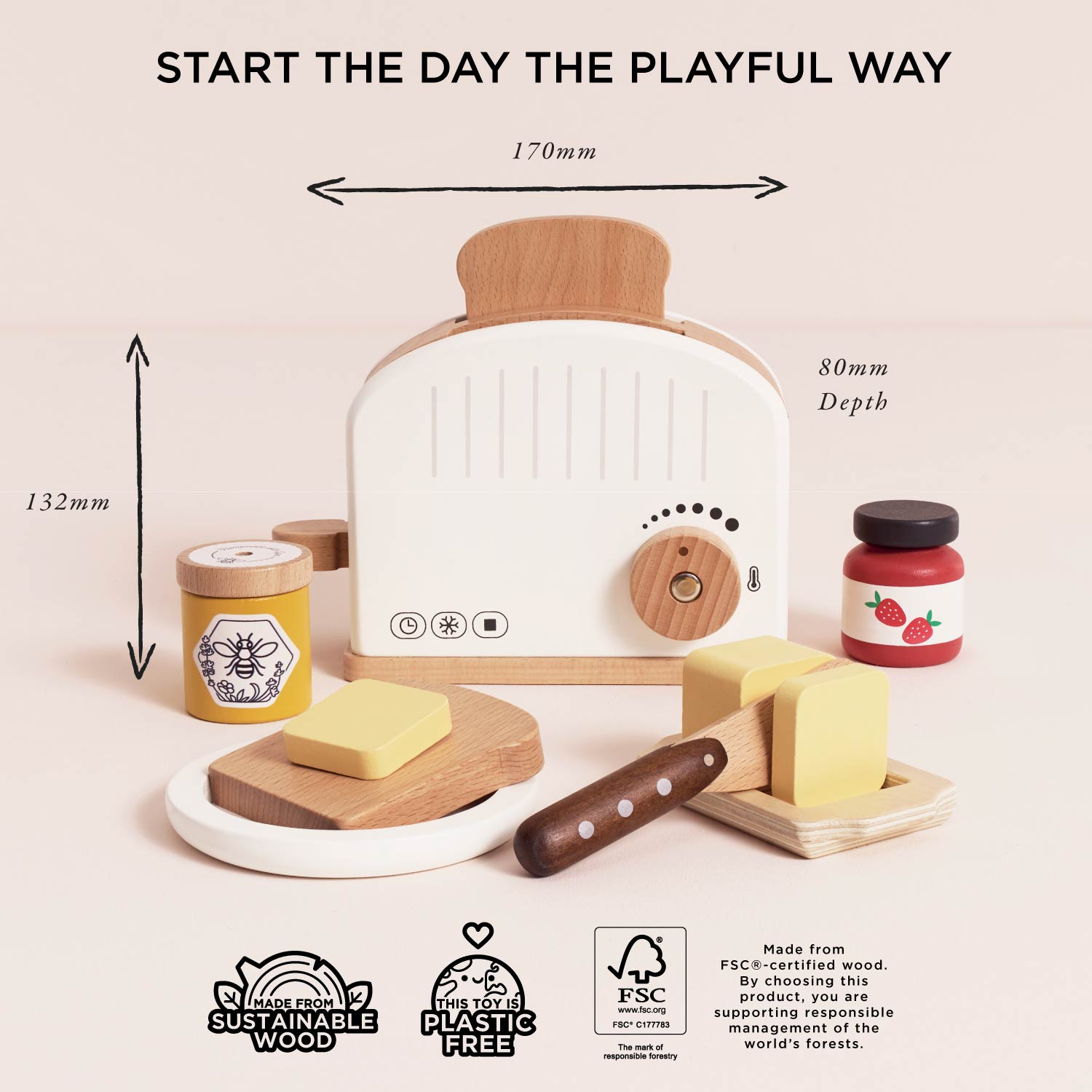 Pop-up Toaster and Breakfast Set