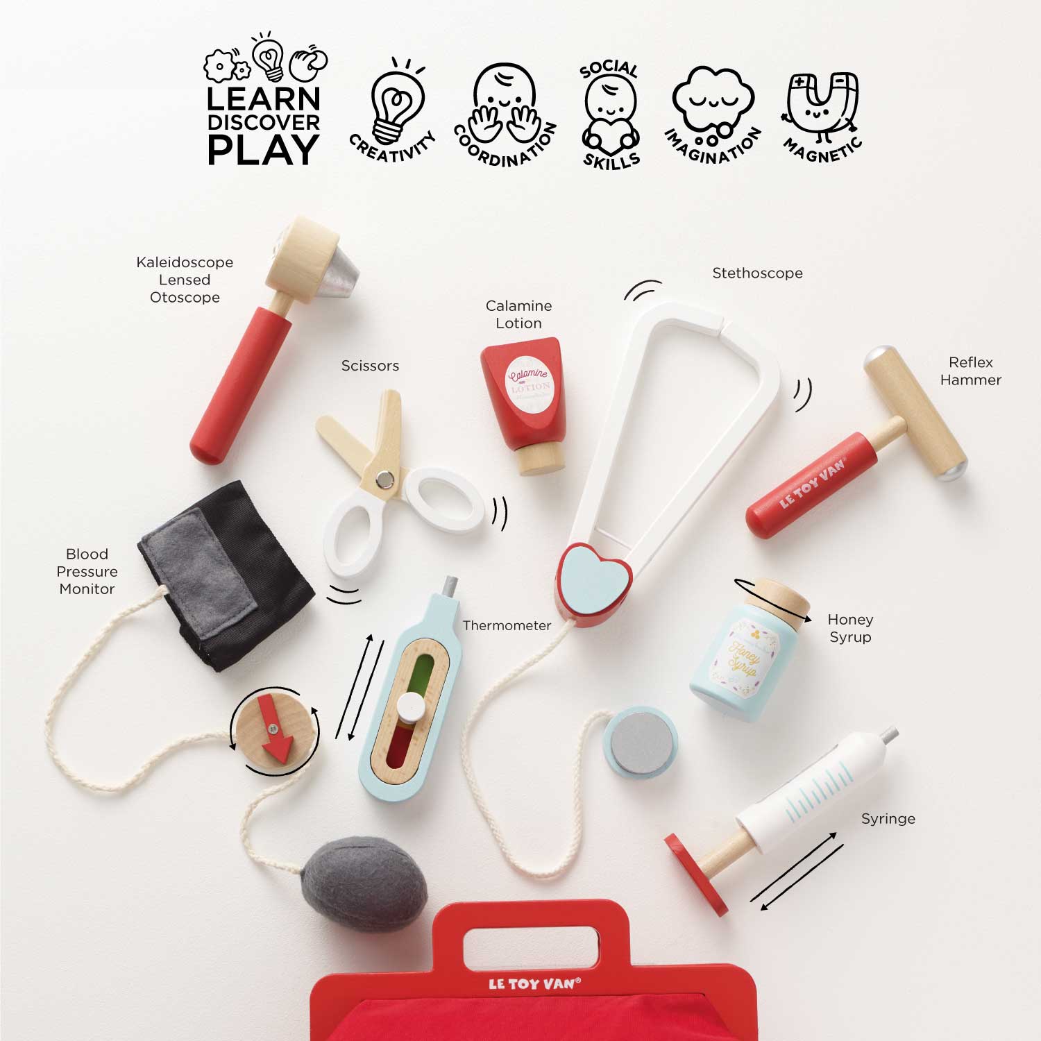 TV292-doctors-medical-bag-case-set-wooden-roleplay-pretend-vintage-toy-kids-boy-girl-red-wood-deluxe-gift-_2