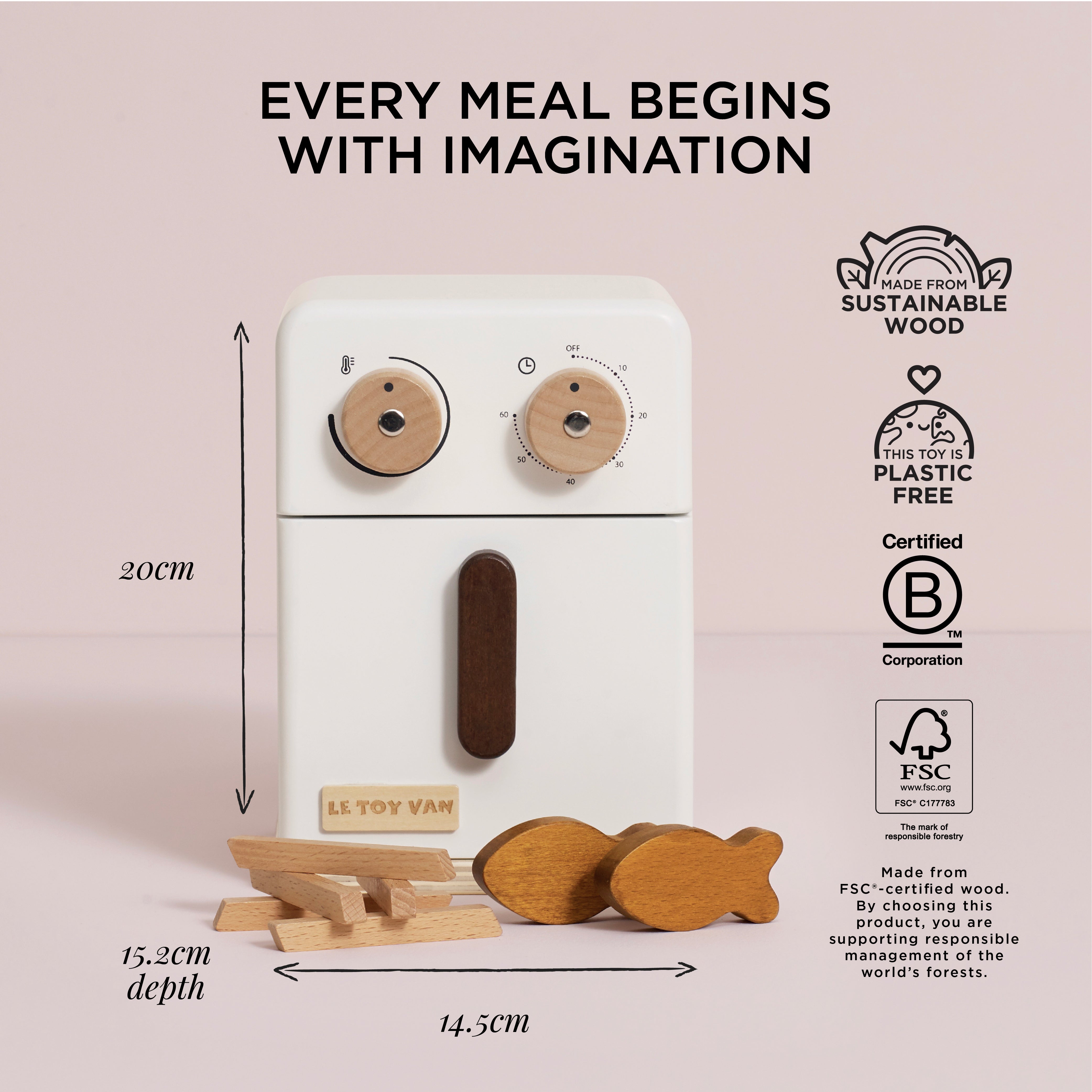 Wooden Air Fryer & Playfood