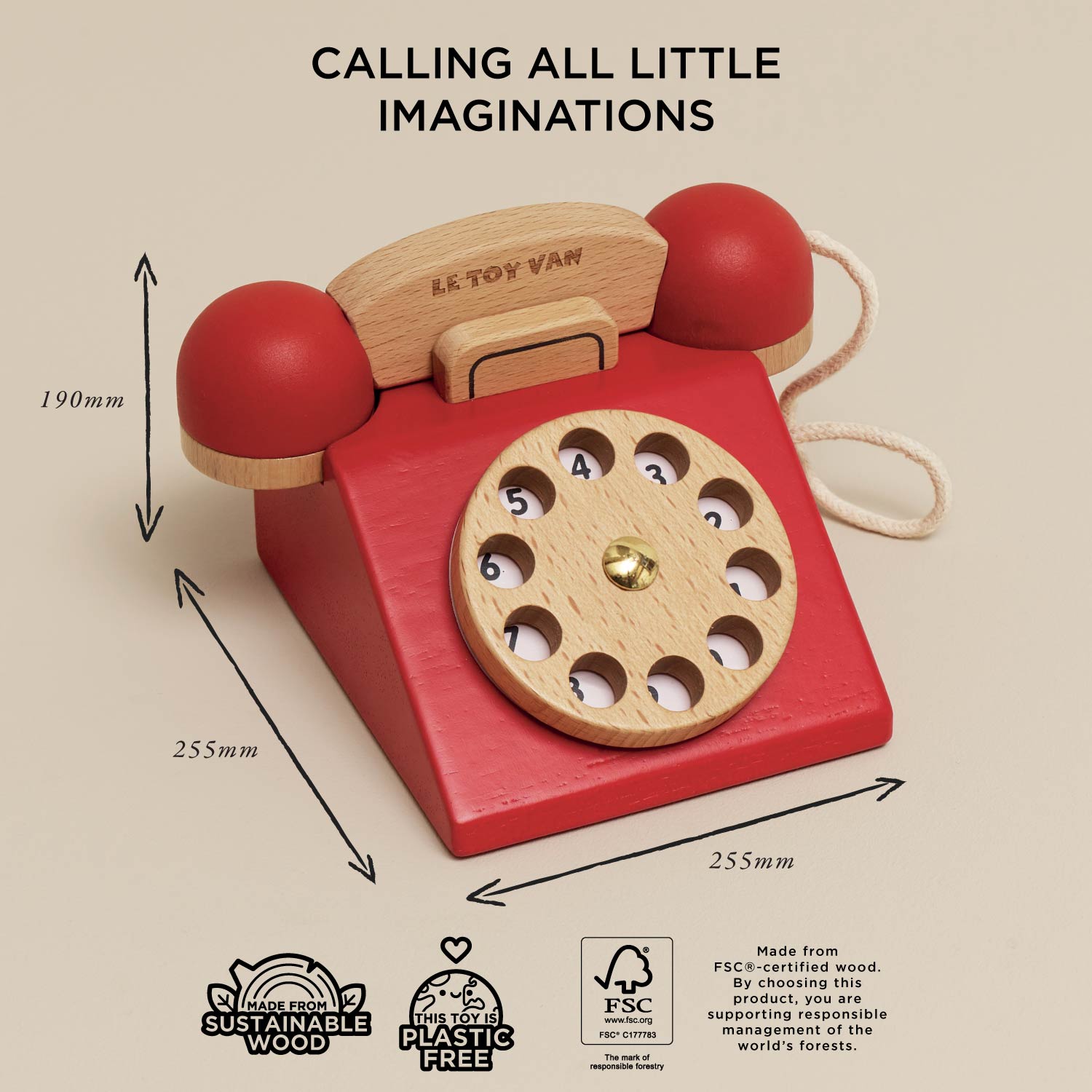 Vintage Wooden Phone