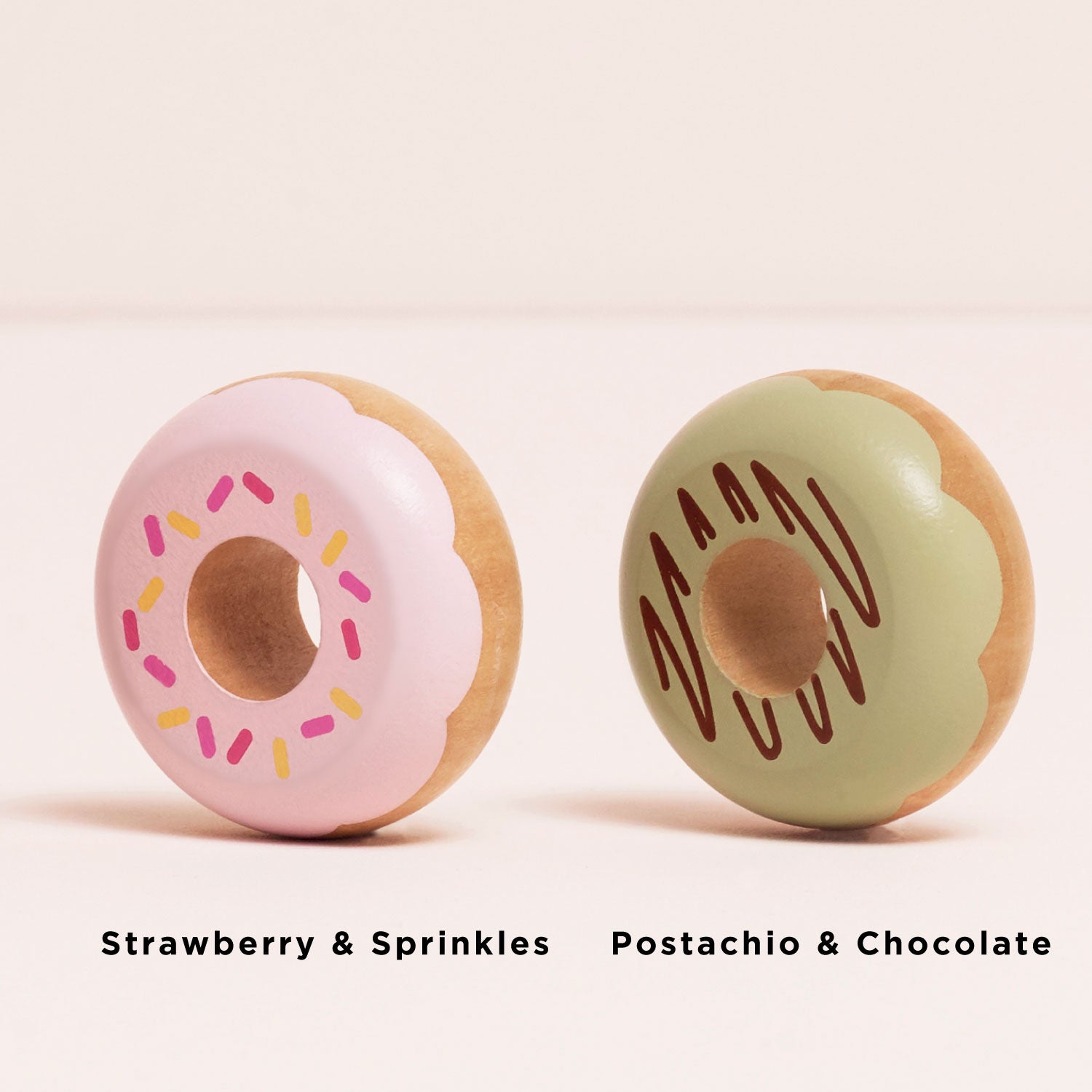 Wooden Doughnut Play Food Set