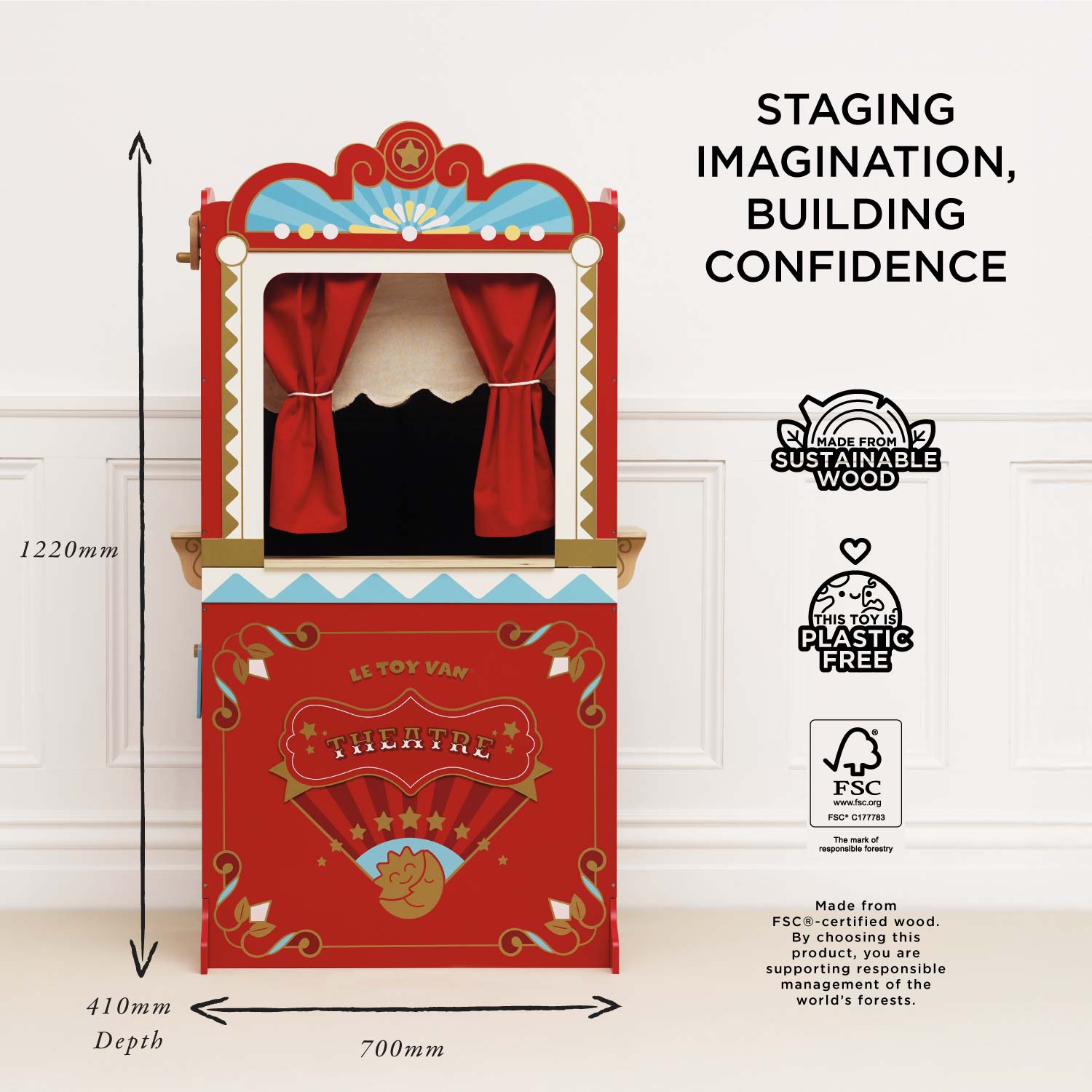 Retro Toy Puppet Theatre