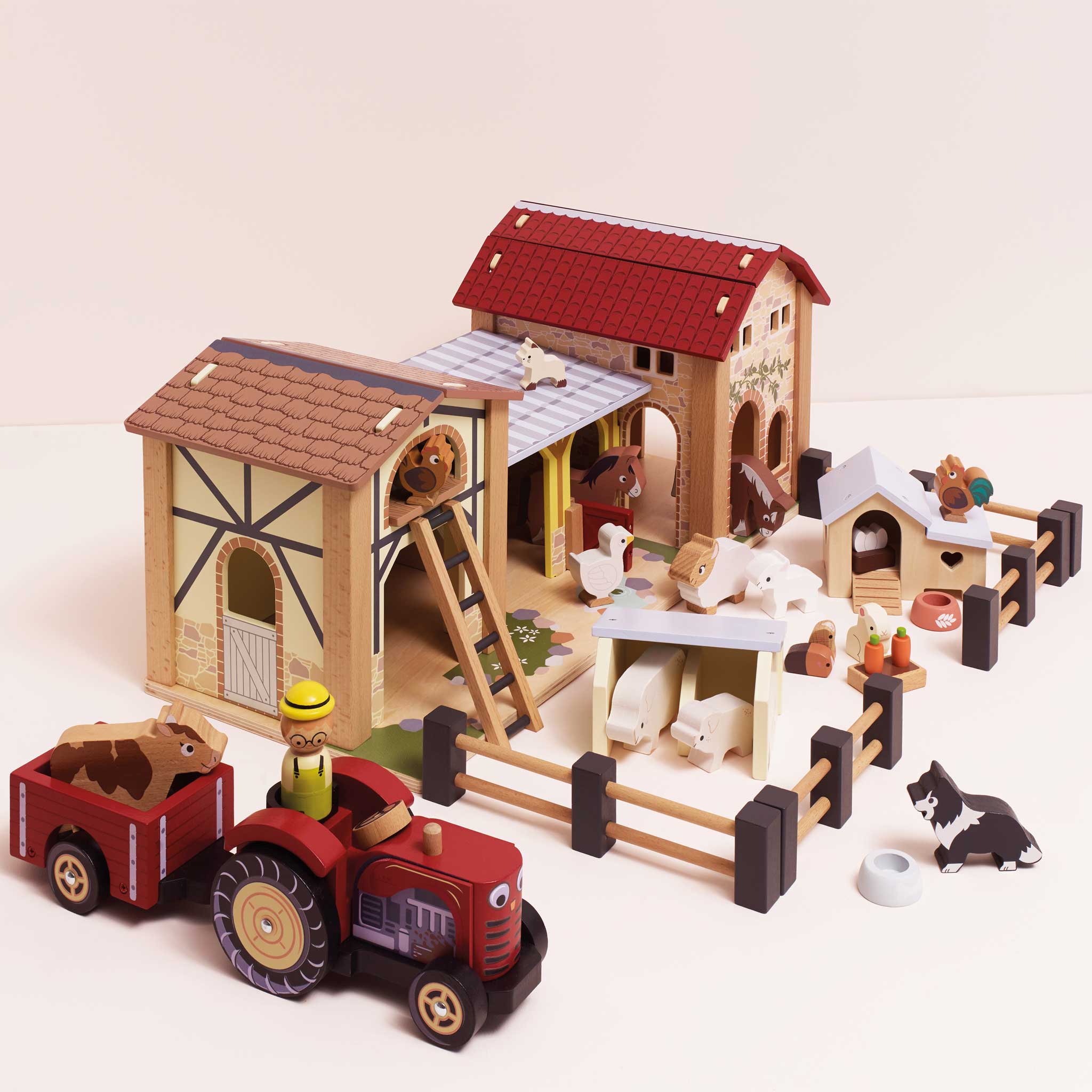 Complete Farmyard Playset | Countryside Animal Toys | Le Toy Van Ltd