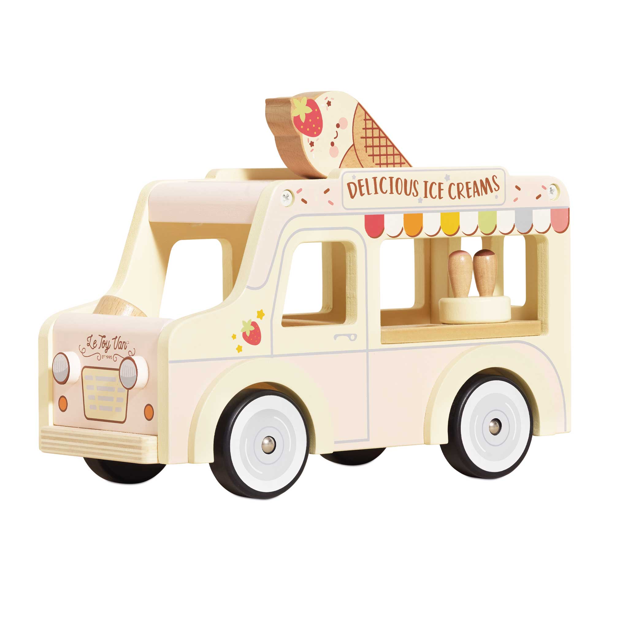 Wooden Dolly Ice Cream Van Wooden Toys for Children Le Toy Van