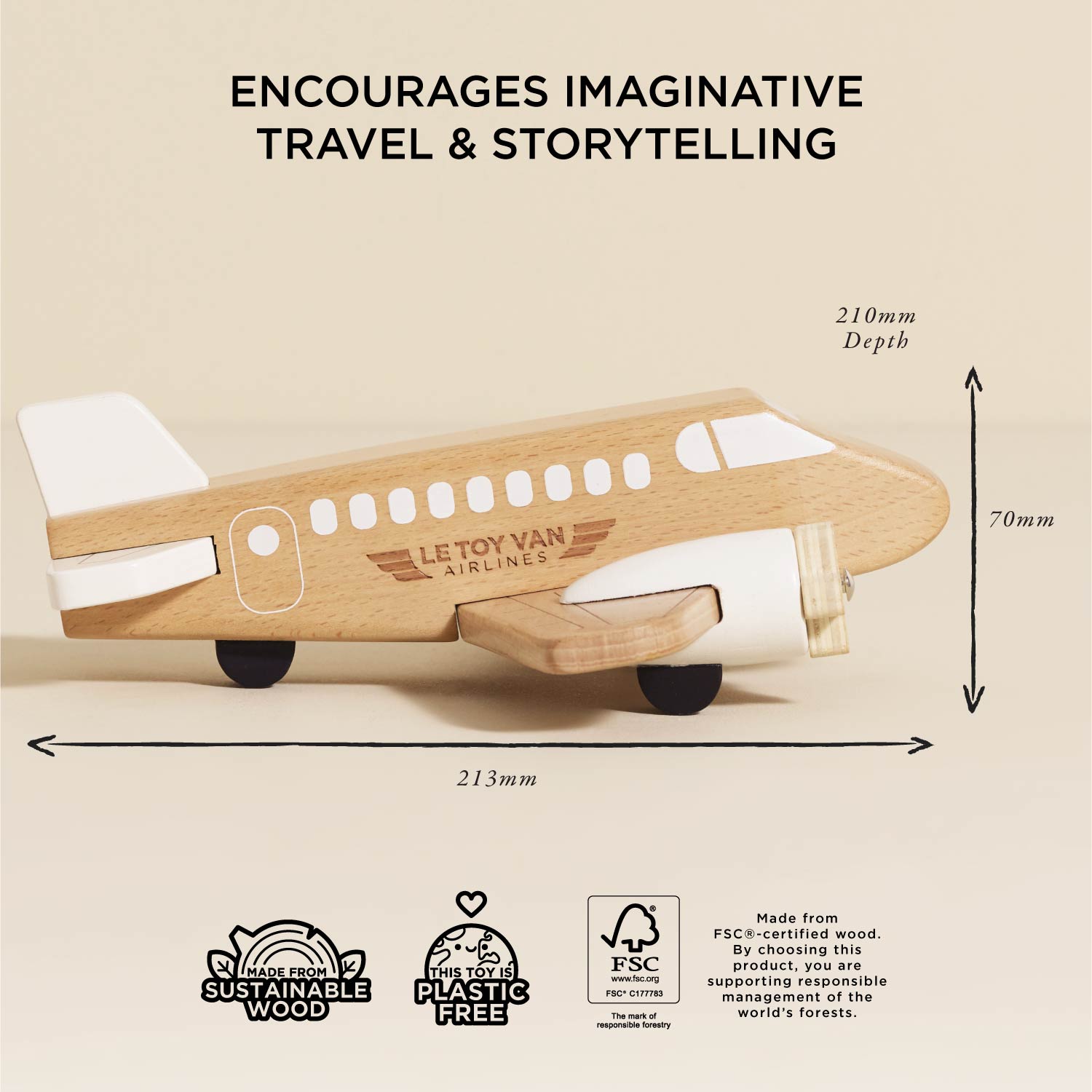 Wooden Toy Plane
