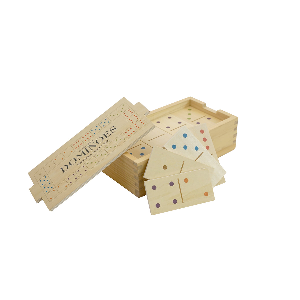 Wooden Dominoes Set