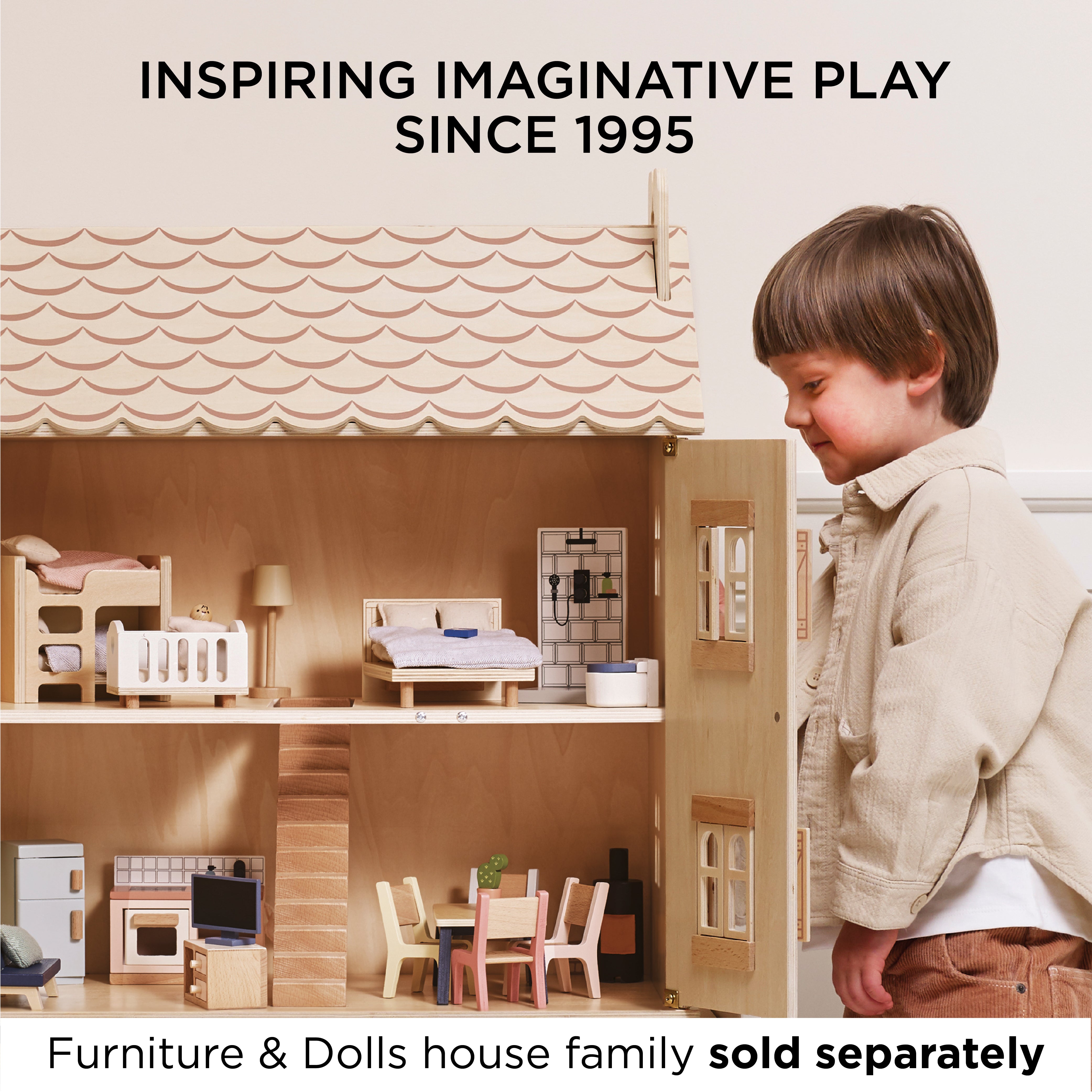 Marie's Natural Wood Dolls House