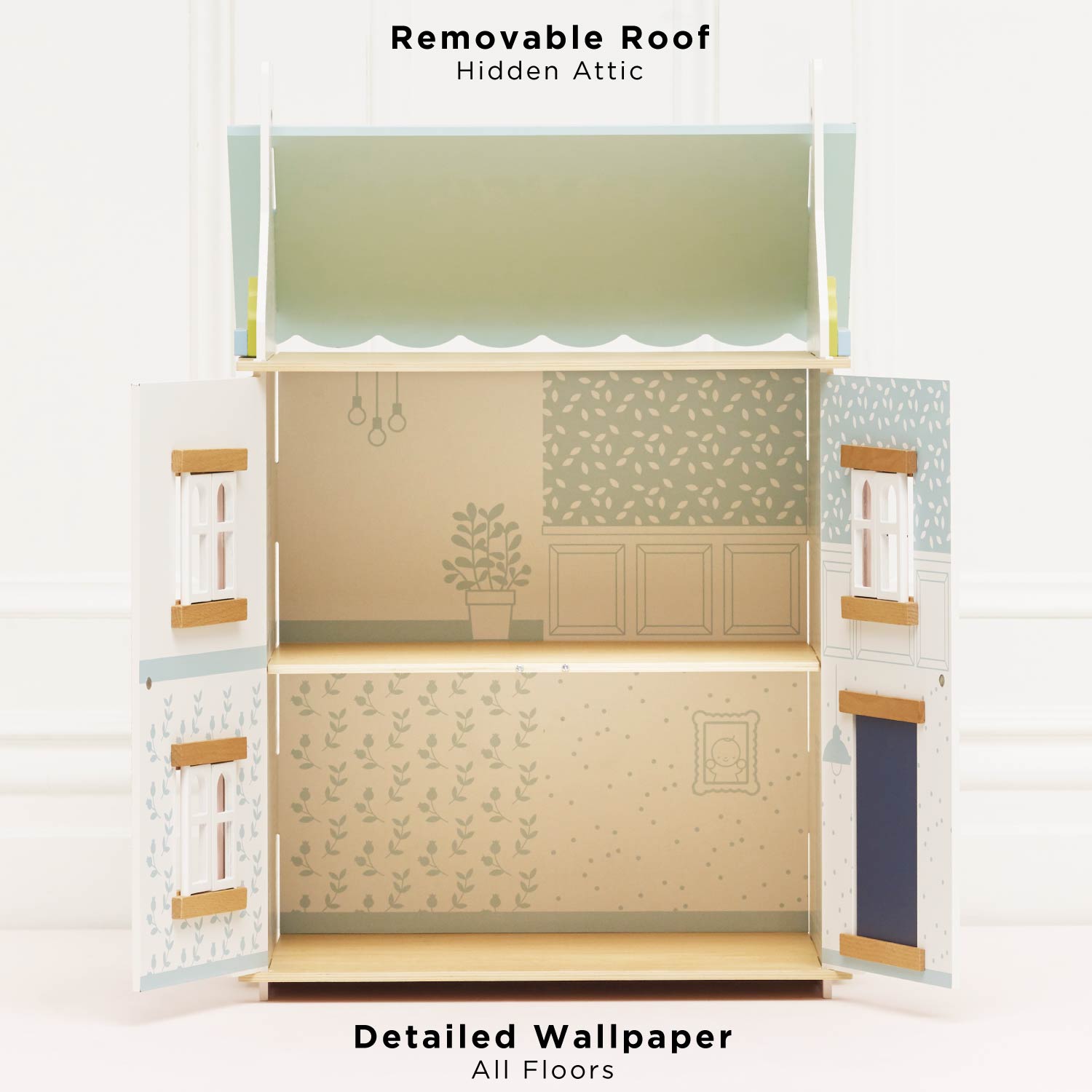 Eco-Friendly Wooden Bluebelle Dolls House Play Set | Le Toy Van