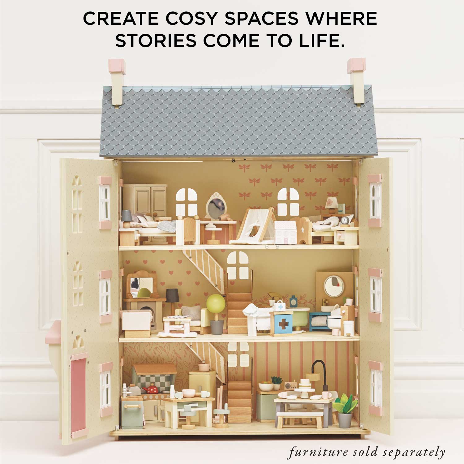 H150-cherry-tree-hall-pink-grey-cream-wooden-toy-luxury-dolls-house-girl-boy-kids-room-features-furniture-ultimate-bundle