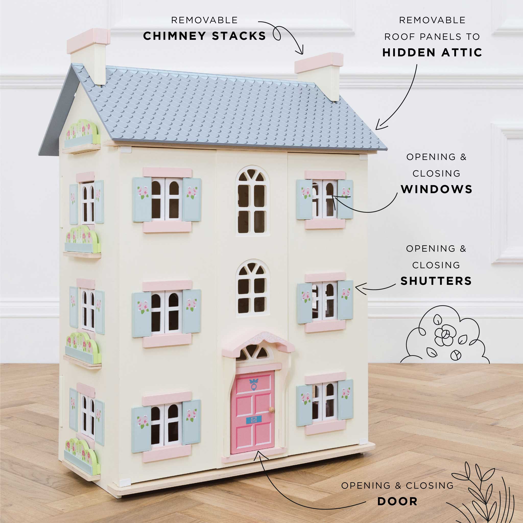 Cherry Tree Hall Ultimate 15 Piece Doll House Bundle