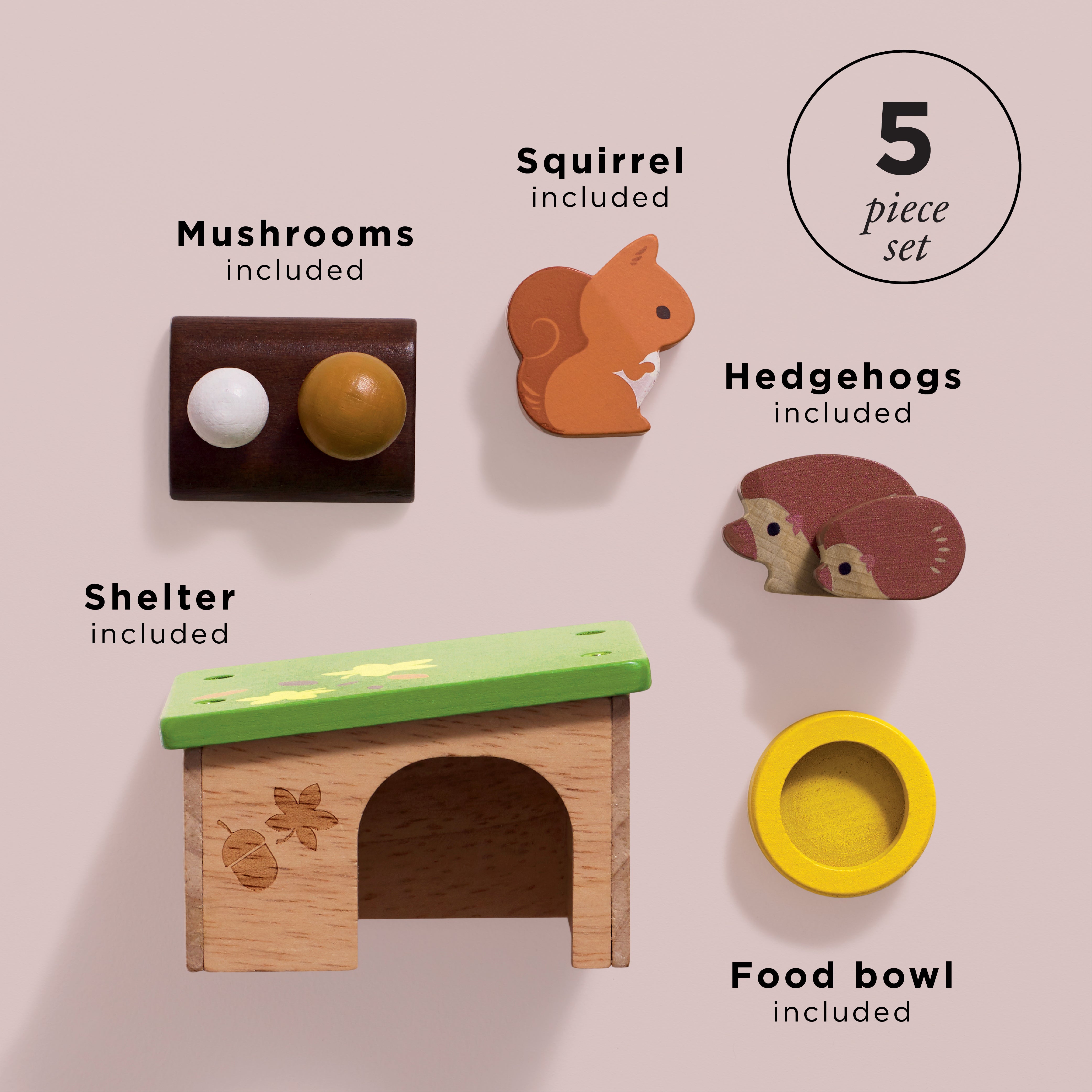 Hedgehog & Squirrel Animal Set