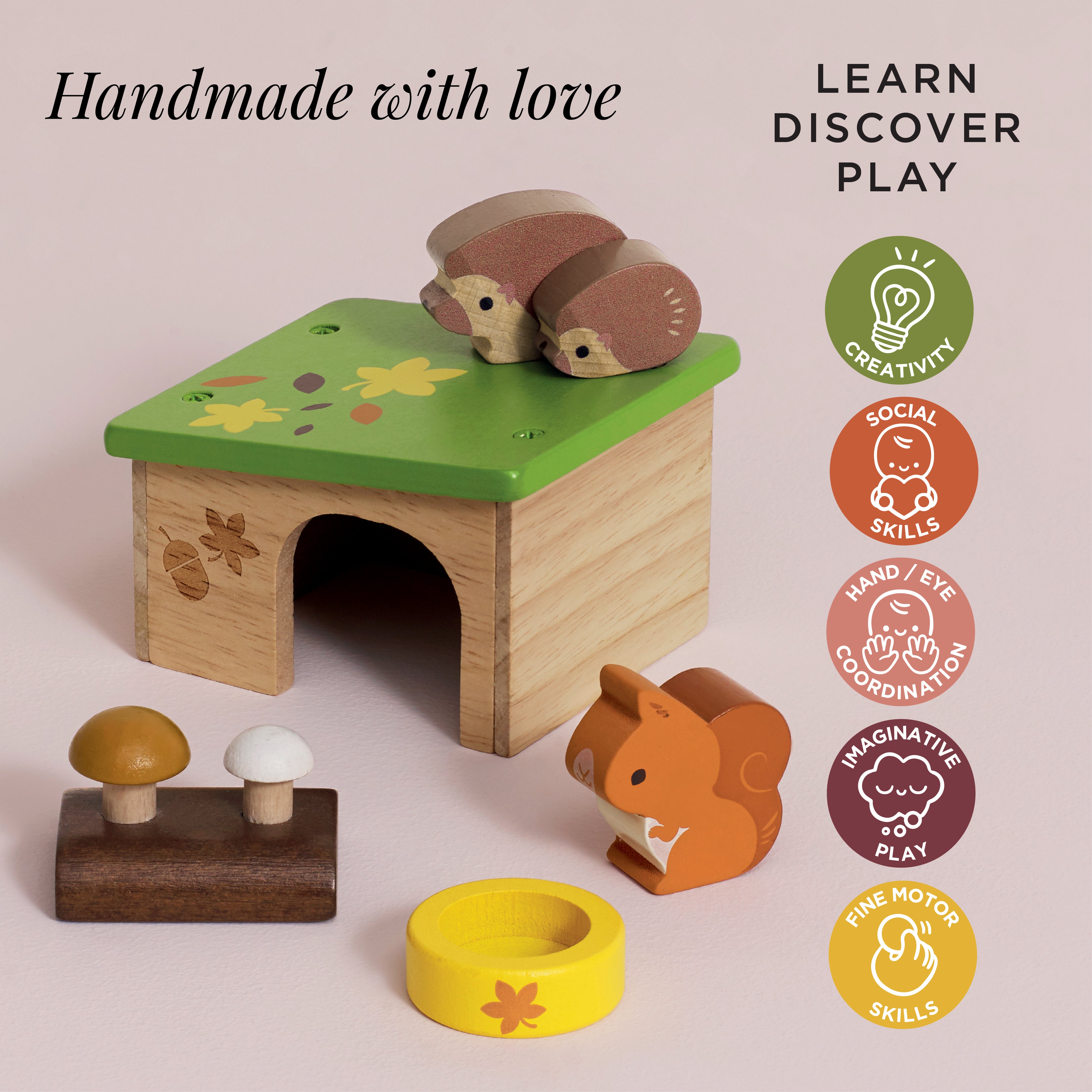 Hedgehog & Squirrel Animal Set