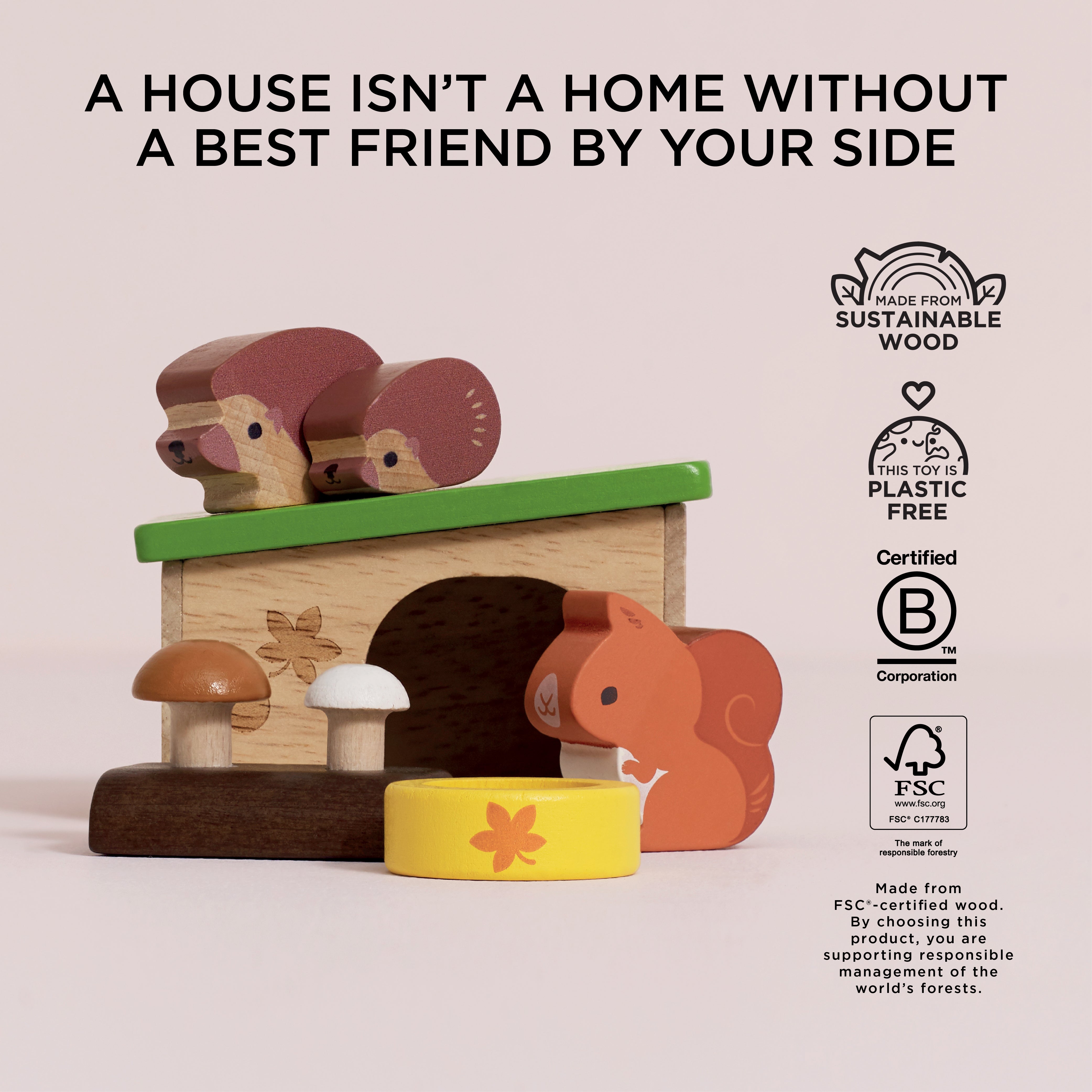 Hedgehog & Squirrel Animal Set