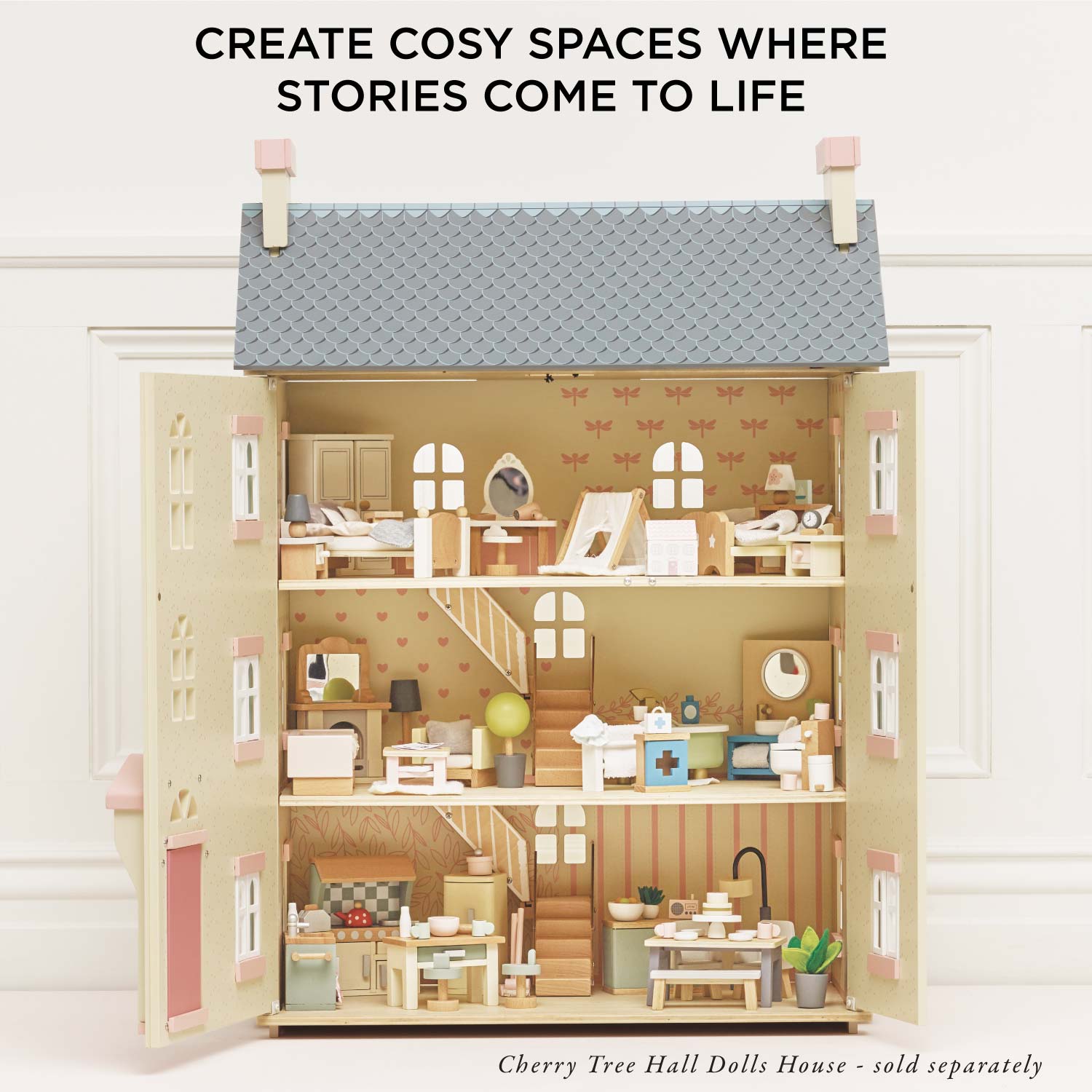 Wooden Dolls House Dining Room