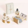 Wooden Dolls House Bedroom
