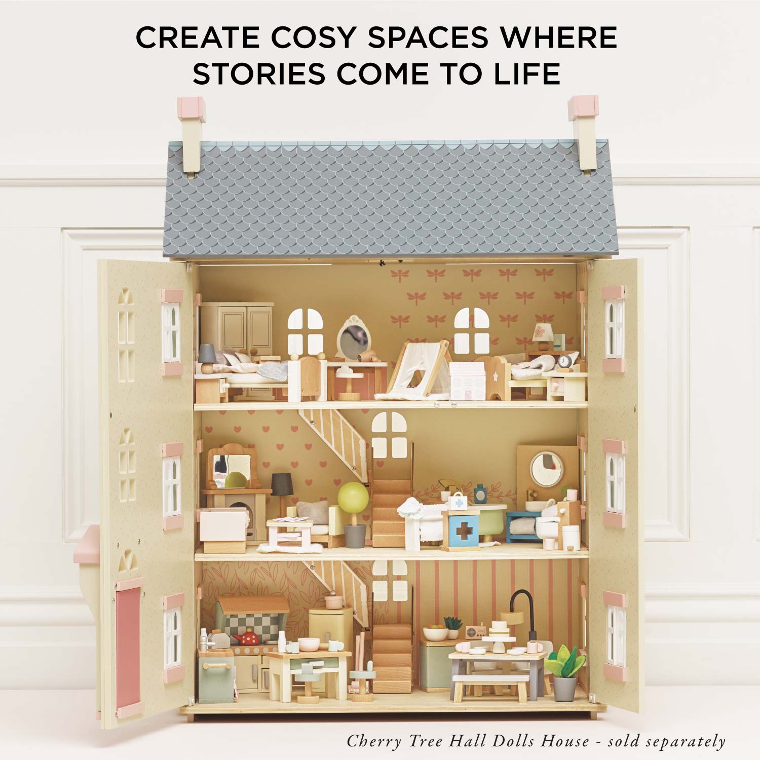 Wooden Dolls House Bathroom Furniture