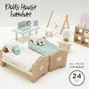 Load image into Gallery viewer, Wooden Doll House Bundle Furniture Set