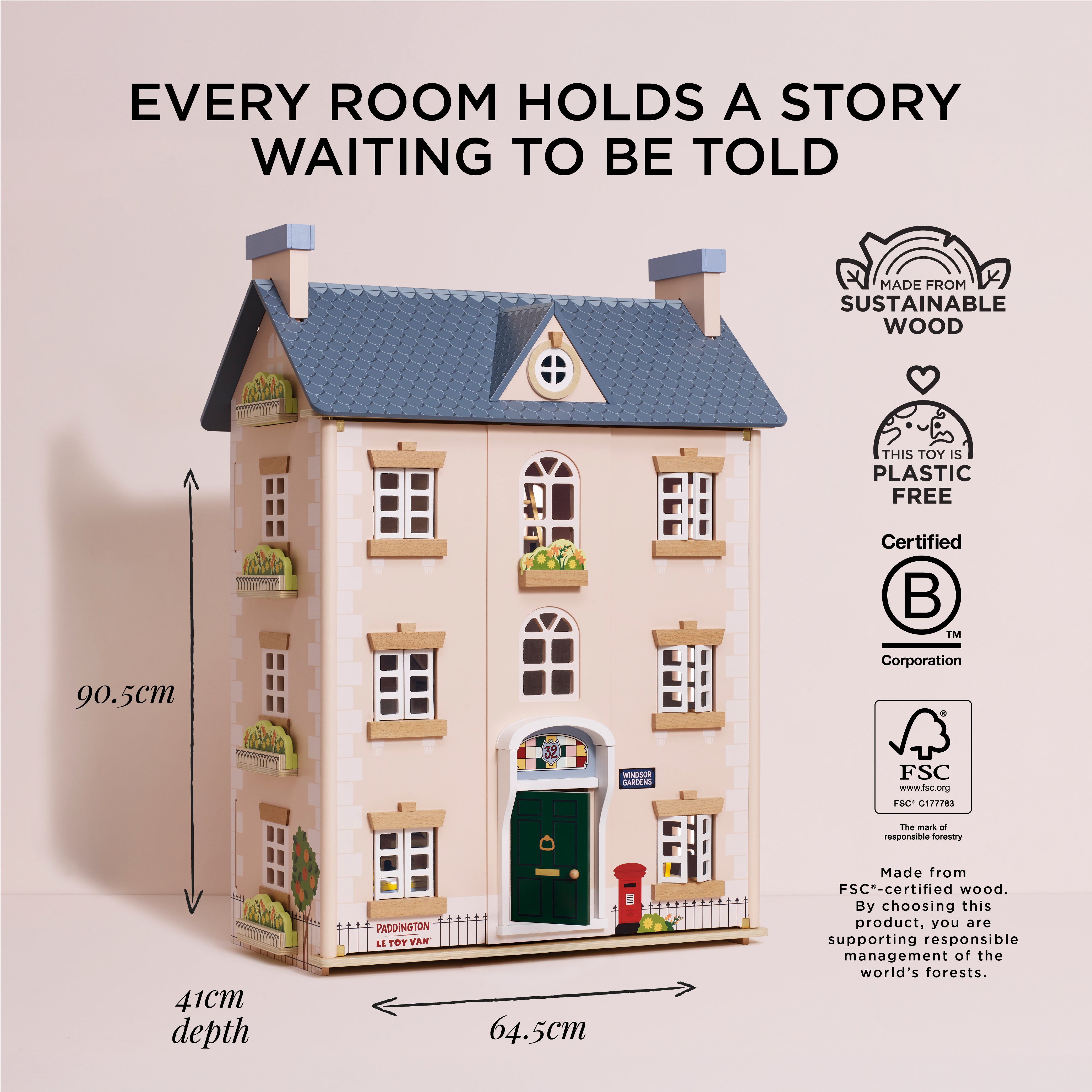 Paddington™ Wooden Dolls House