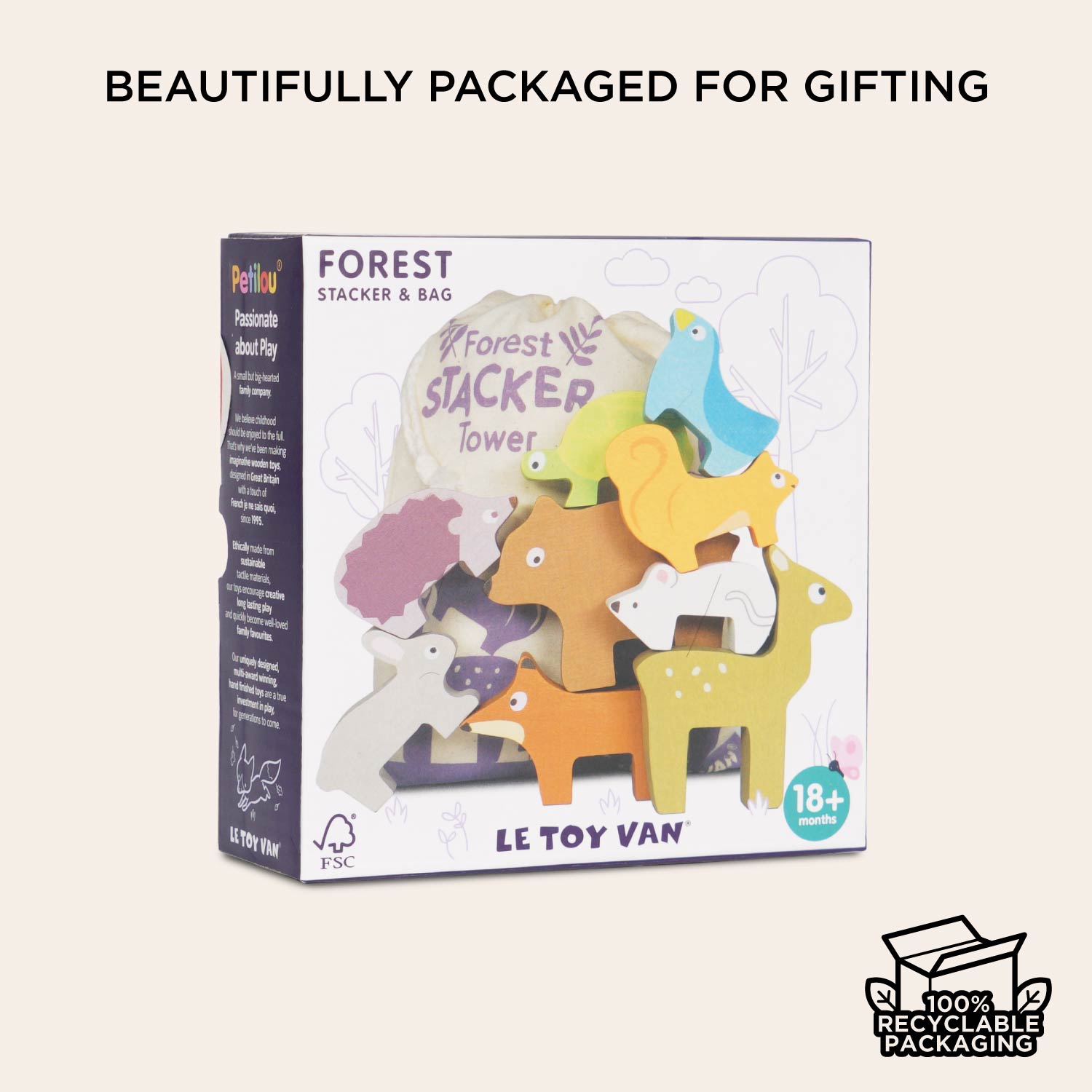 Woodland Stacking Forest Animals & Bag