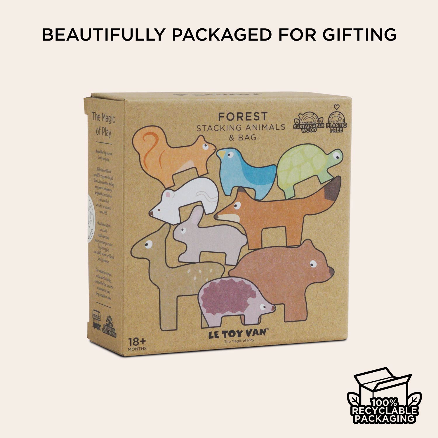 Woodland Stacking Forest Animals & Bag