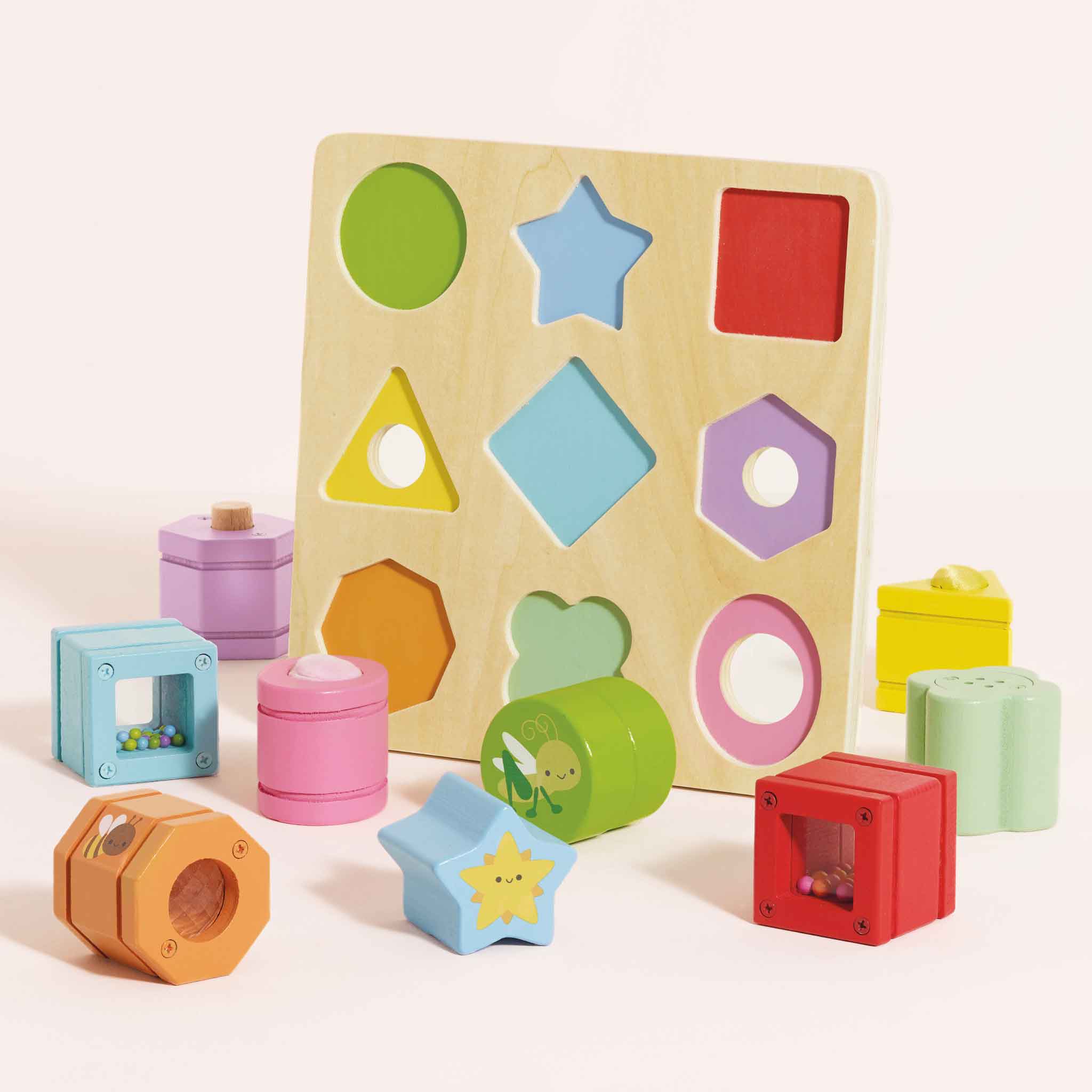 PL089-sensory-shapes-montessori-rainbow-motor-skills-play-baord-colour-matching-baby-eco-wooden-toy-pink_2