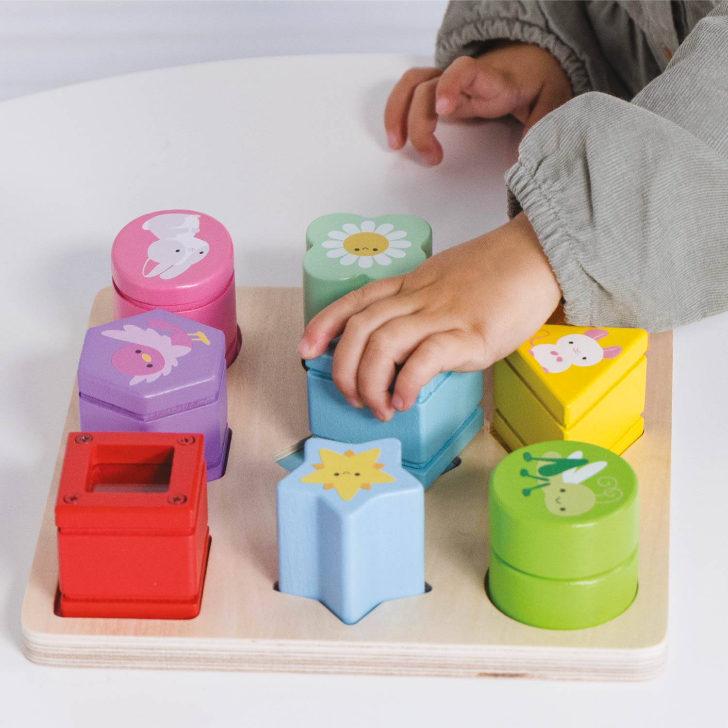 Rainbow Sensory Shape Sorter Educational Toys Baby Le Toy Van