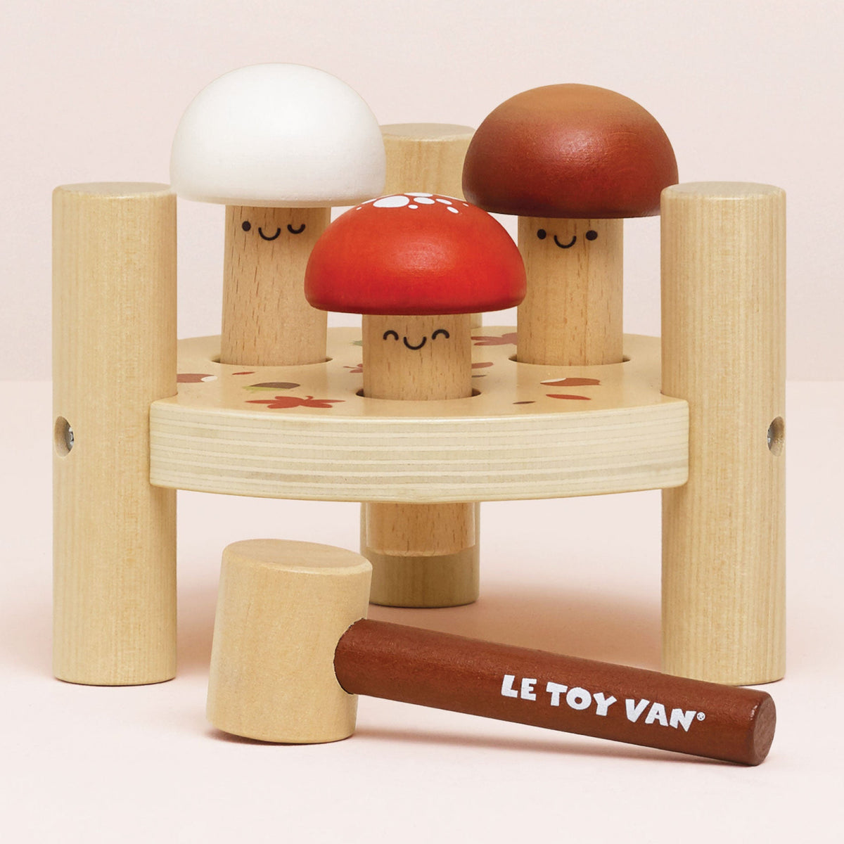 Mushroom Hammer Game Wooden Baby Toddler Toys Le Toy Van