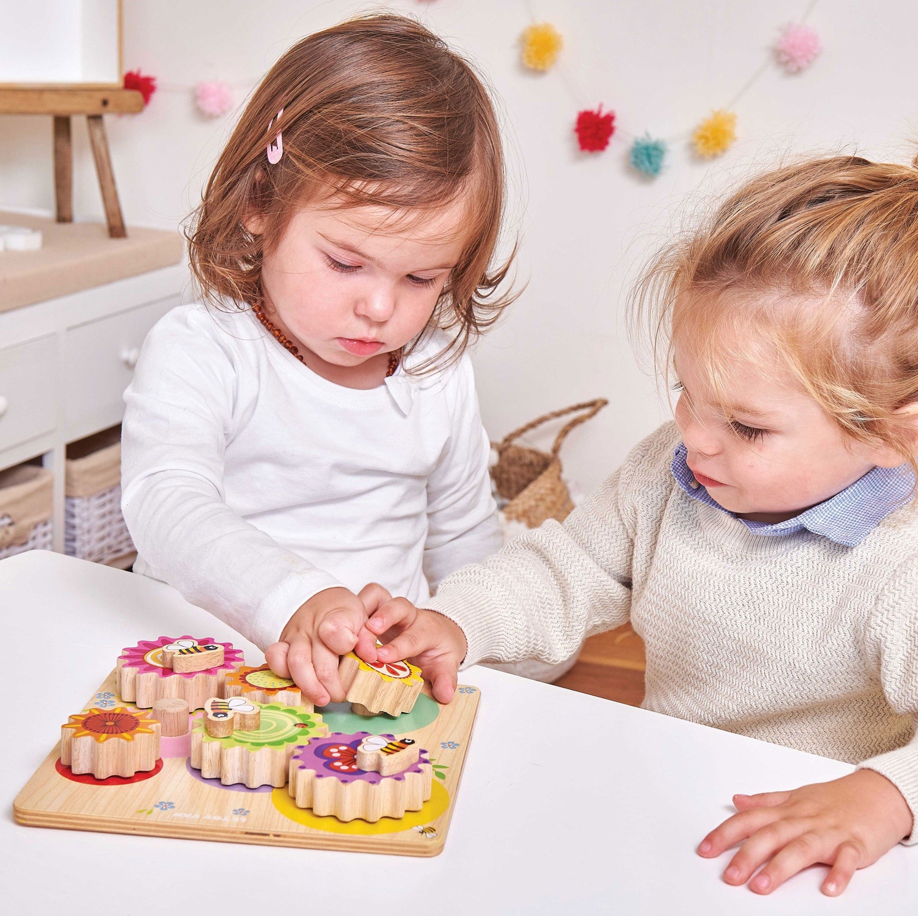 PL095-Gears-Cogs-Bee-Rainbow-Flower-Wooden-toy-Learning-Puzzle-montessori-plastic-free-eco-gift_0