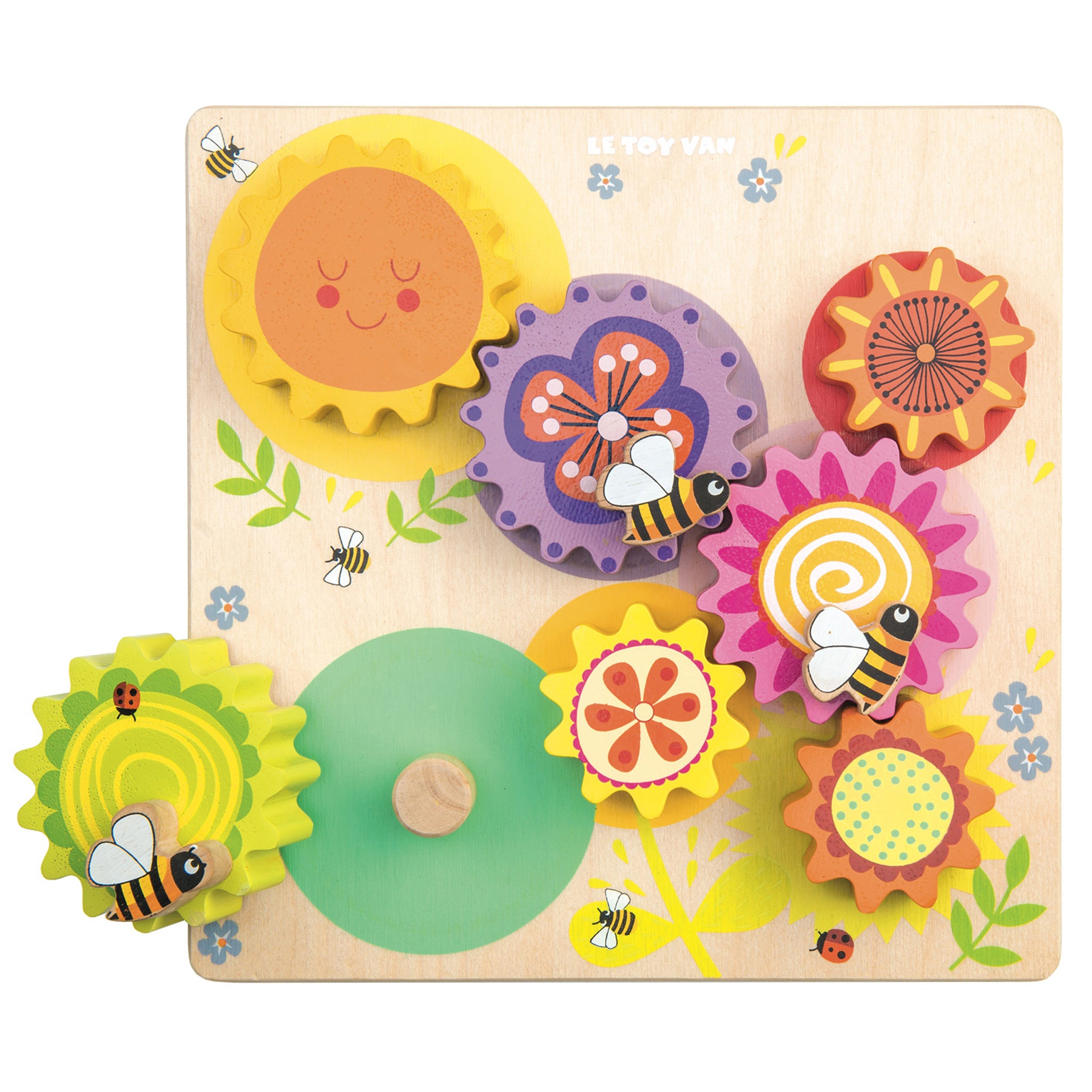 PL095-Gears-Cogs-Bee-Rainbow-Flower-Wooden-toy-Learning-Puzzle-montessori-plastic-free-eco-gift_2