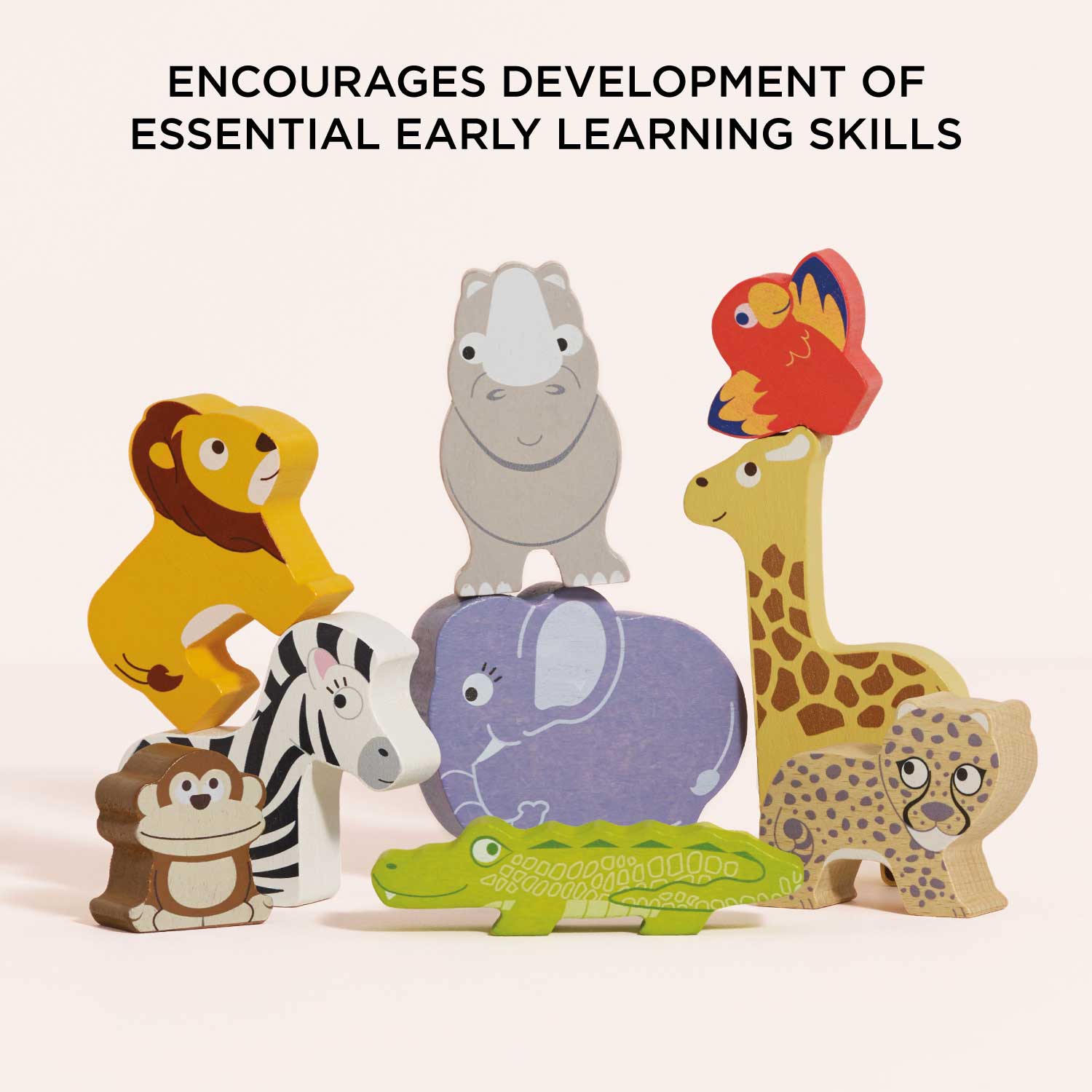 Africa Safari Stacking Animals & Bag