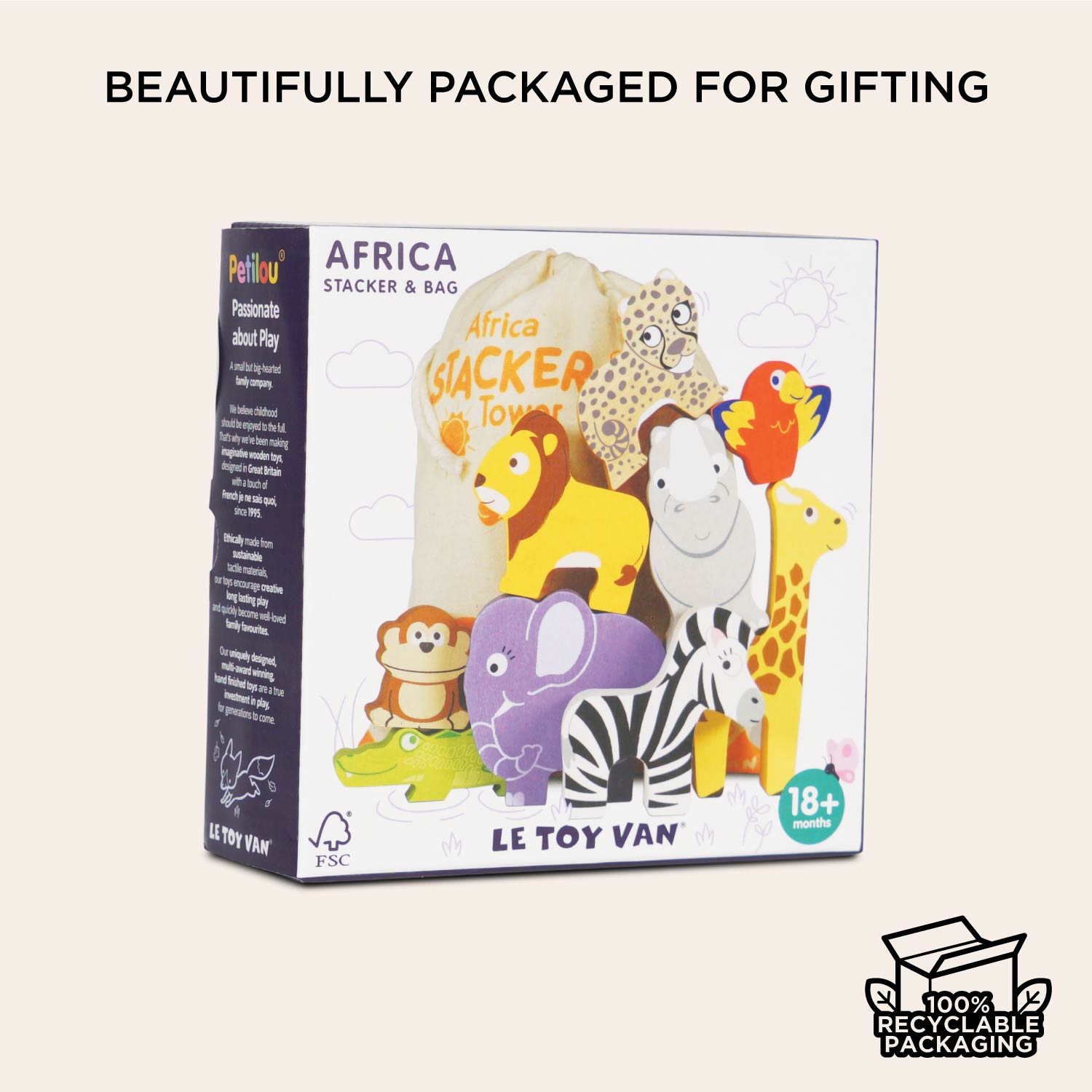 Africa Stacking Animals & Bag