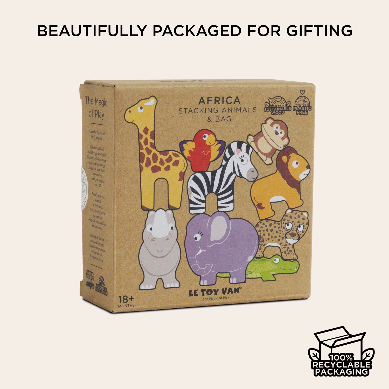 Africa Stacking Animals & Bag
