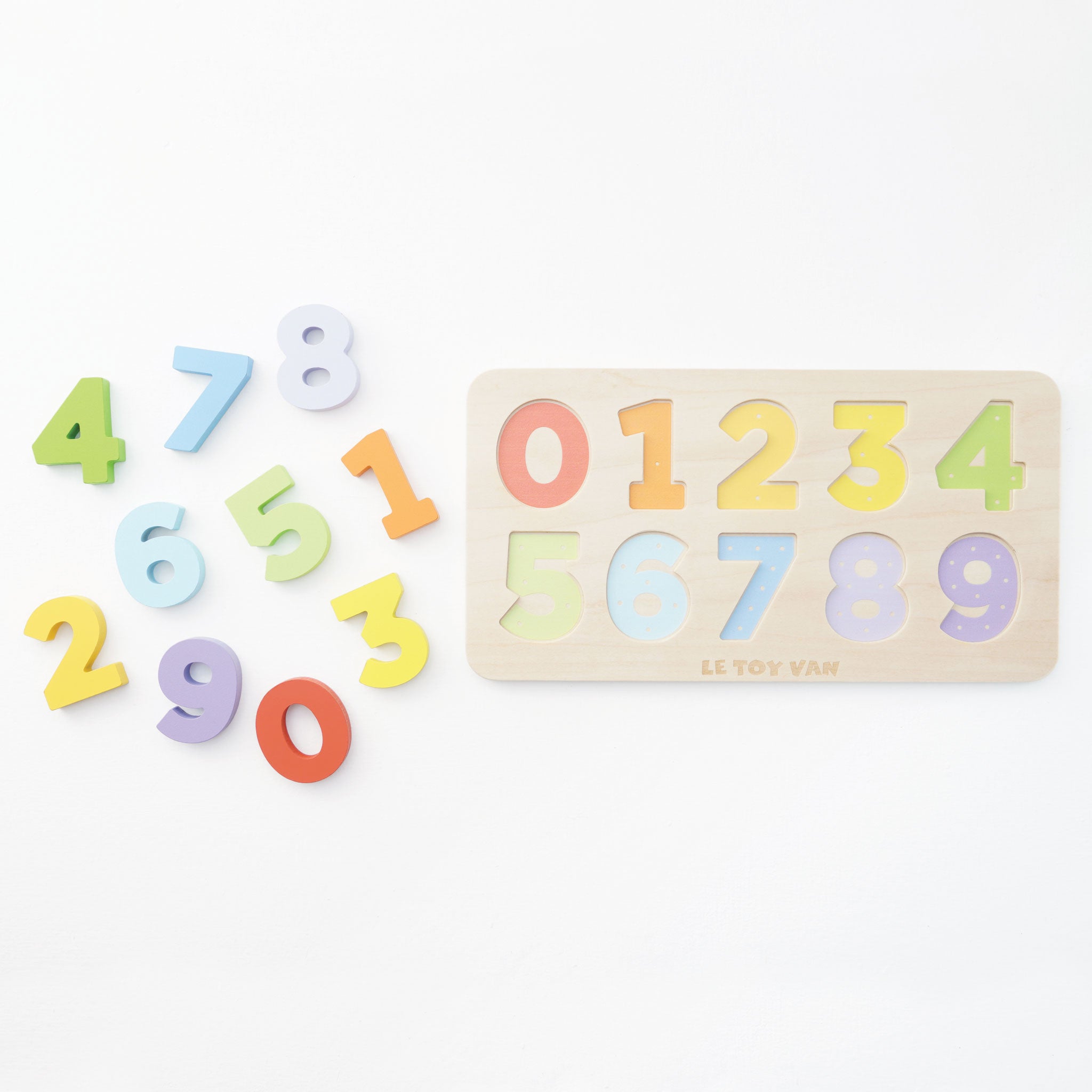 Counting Wooden Numbers Shape Sorter