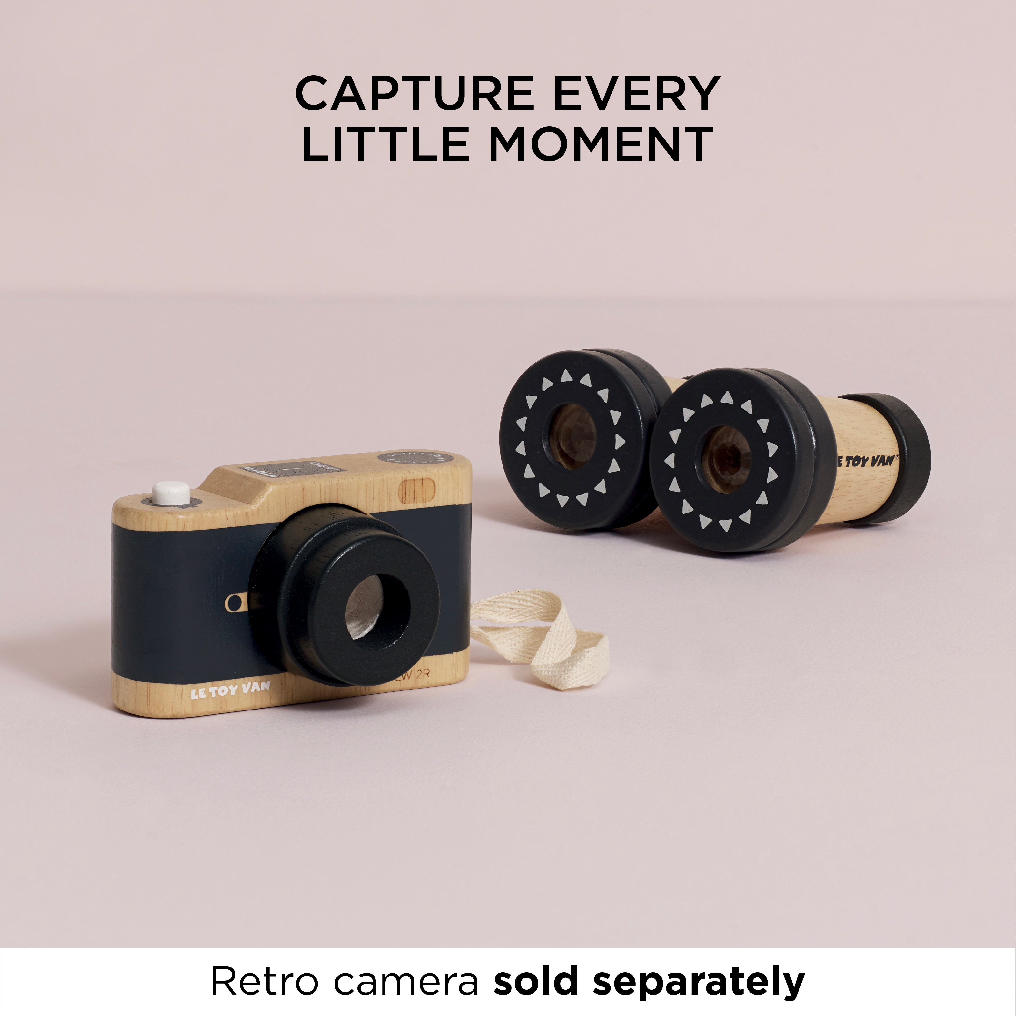 Wooden Retro Binoculars
