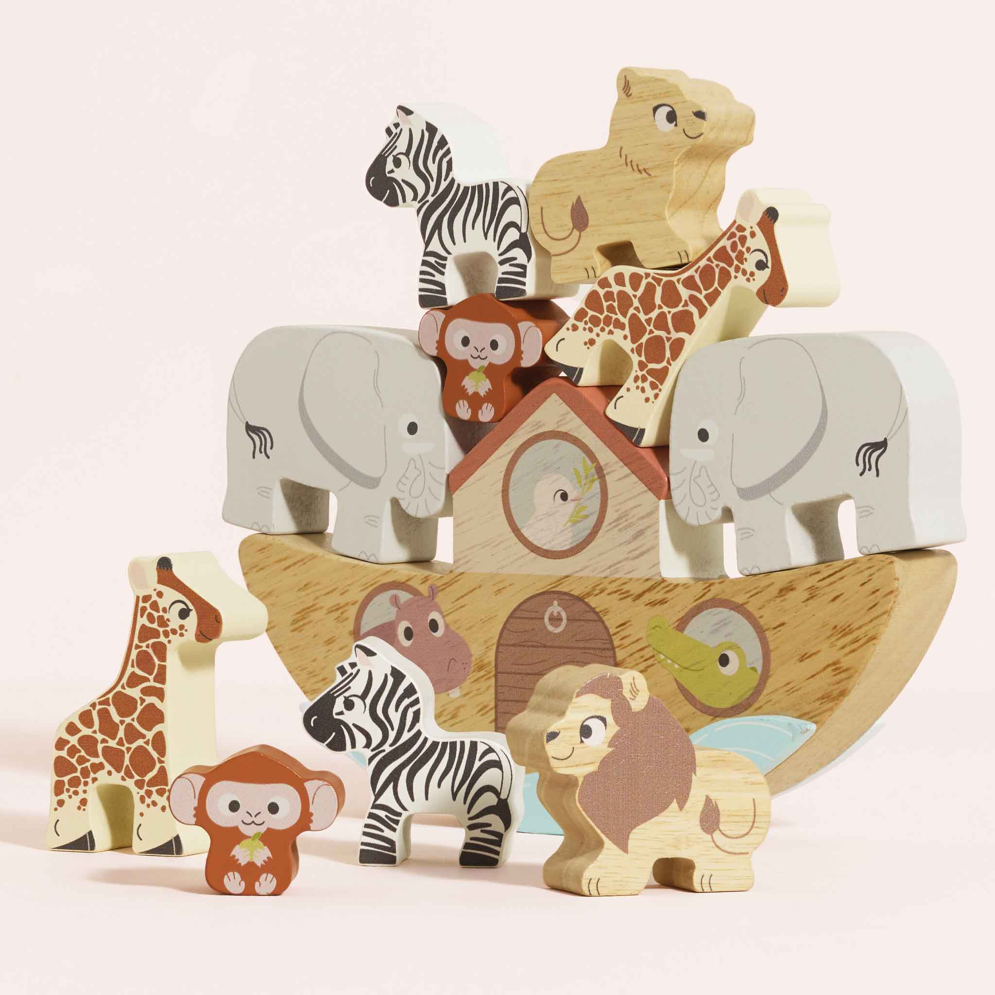 TV214-balancing-animals-noah-ark-boat-stacking-girafe-elephant-monkey-zebra-lion-wooden-plastic-free-toy-baby-gift_3