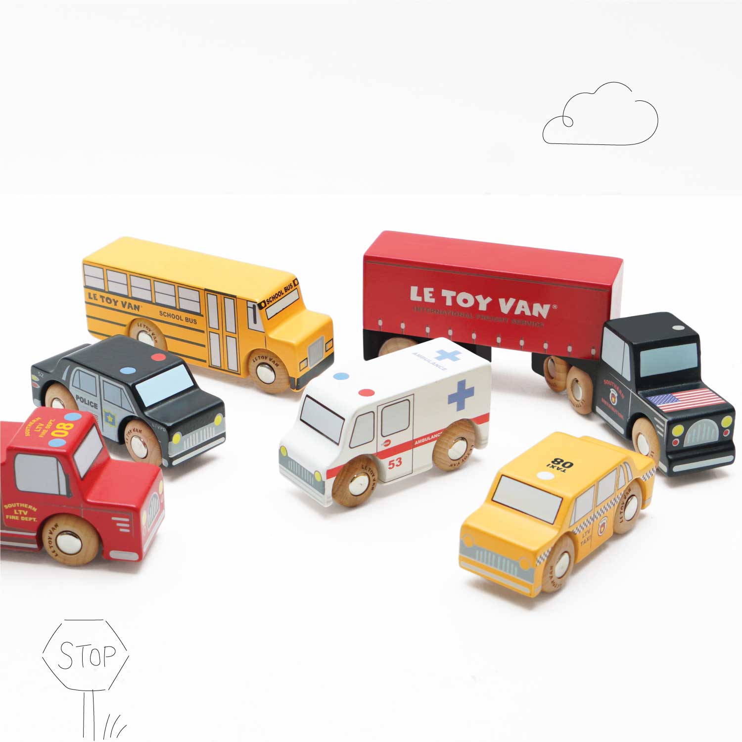 TV268-new-york-cars-vehicles-wooden-toy-taxi-bus-ambulance-fire-engine-police-truck-lorry-boy-girl-eco-gift-_4