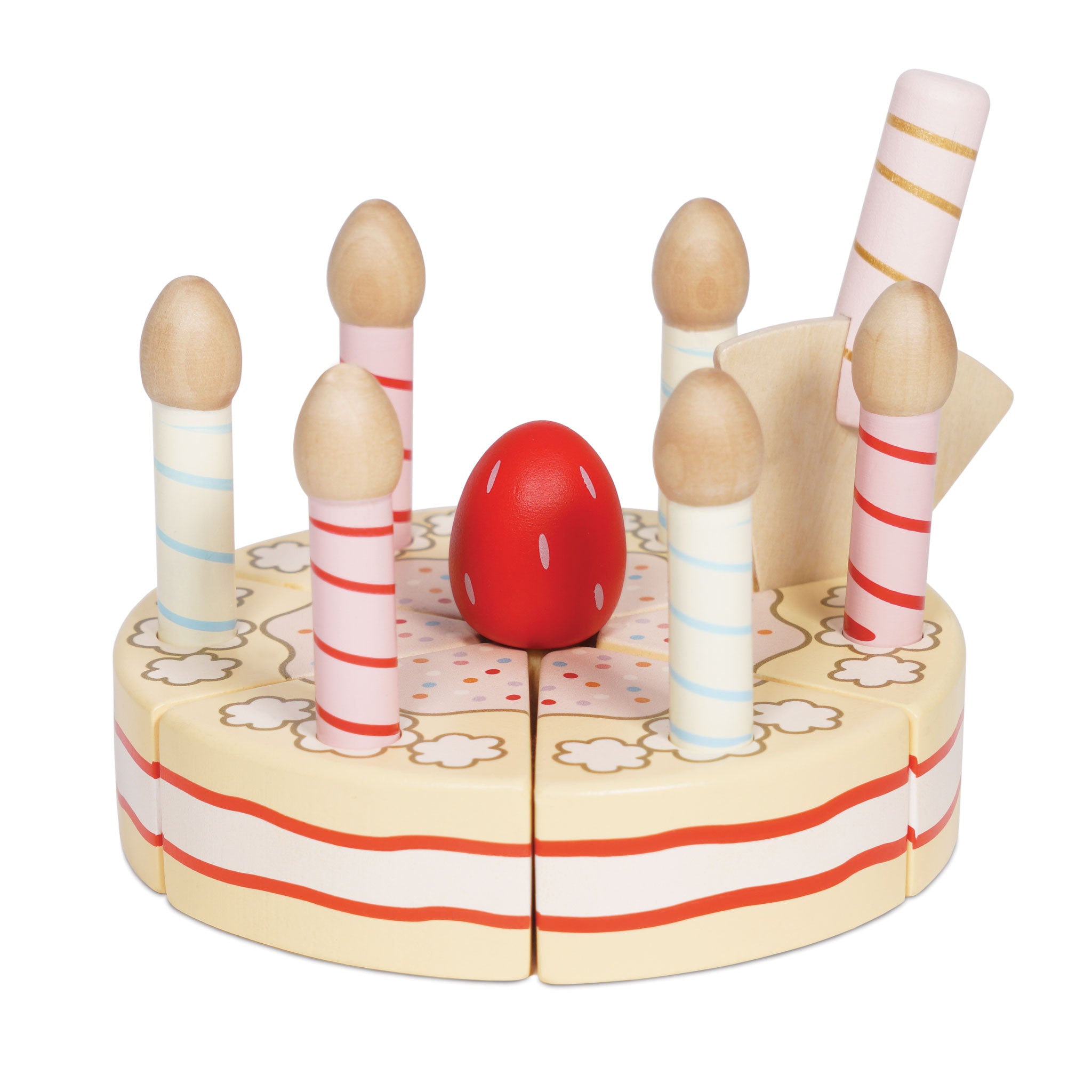 Sliceable Birthday Cake & Candles