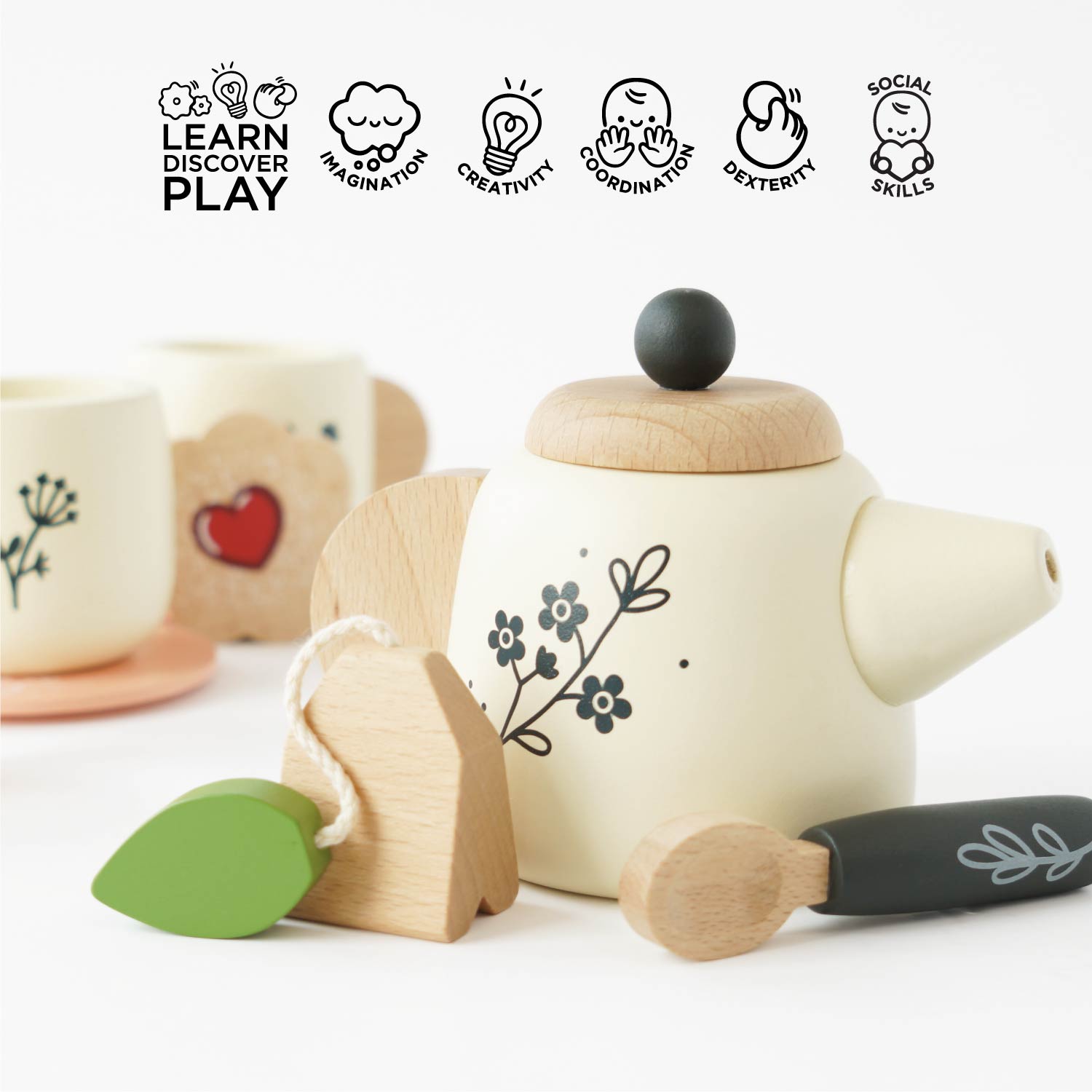 Wooden Tea Set & Tray - Le Toy Van