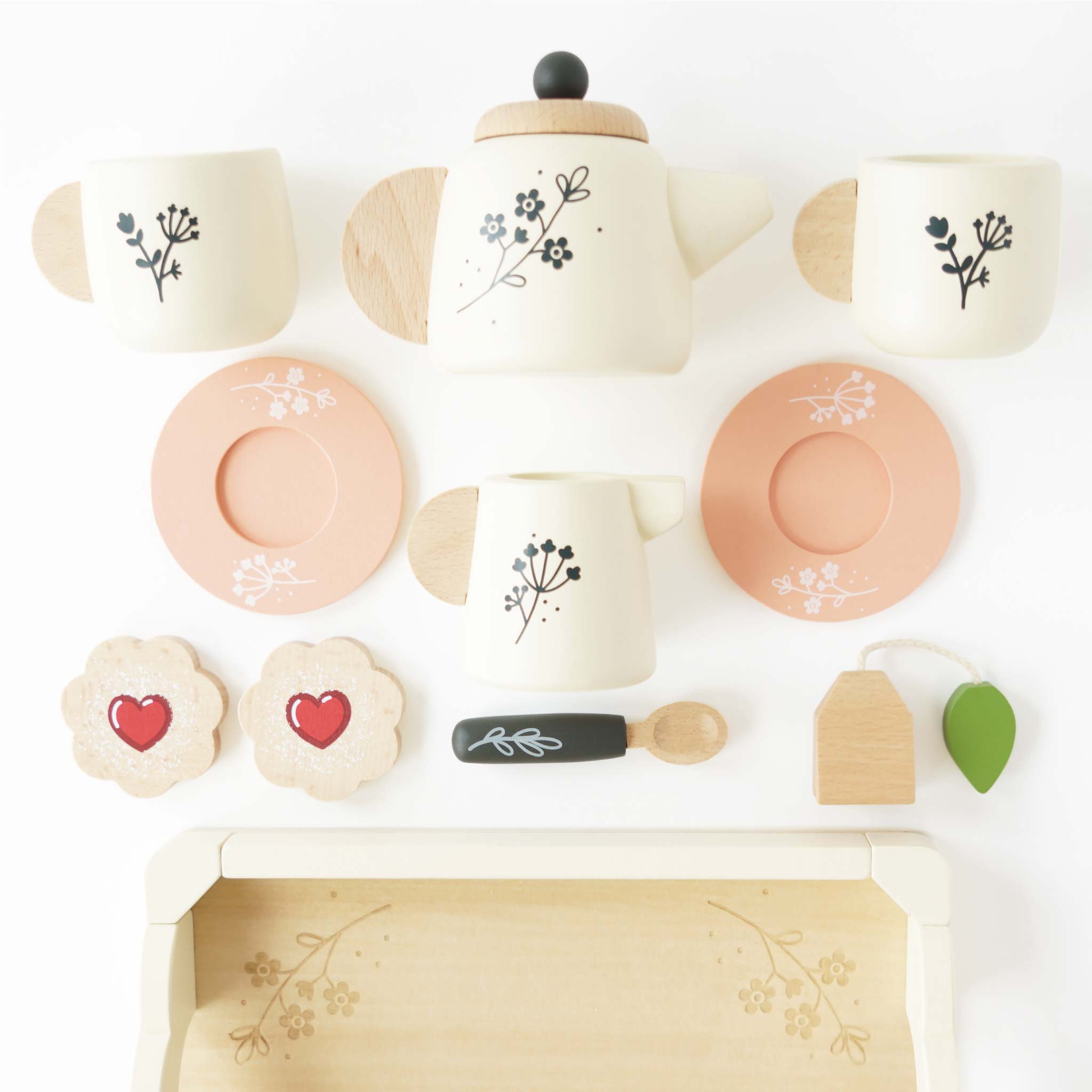 Wooden Tea Set & Tray - Le Toy Van