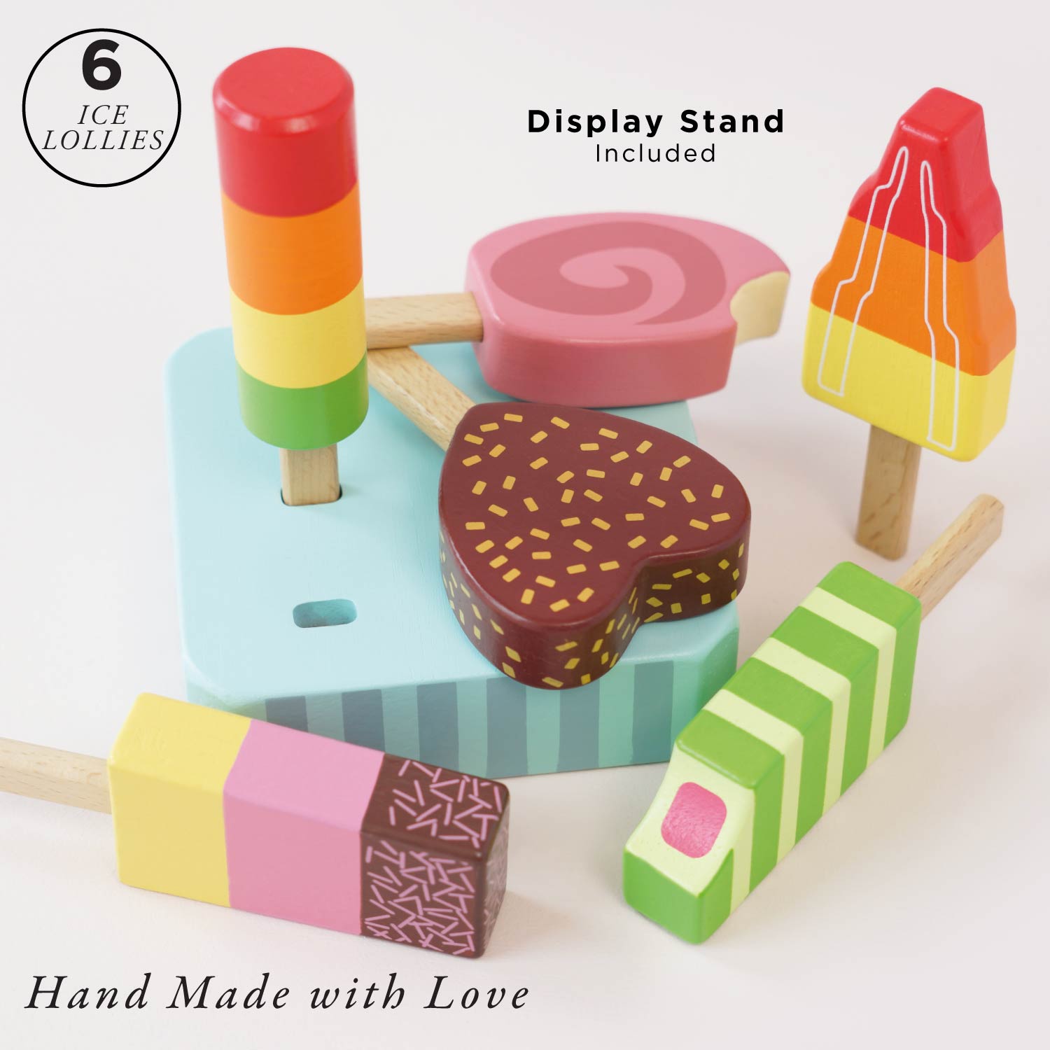 Wooden Ice Lollies Popsicles